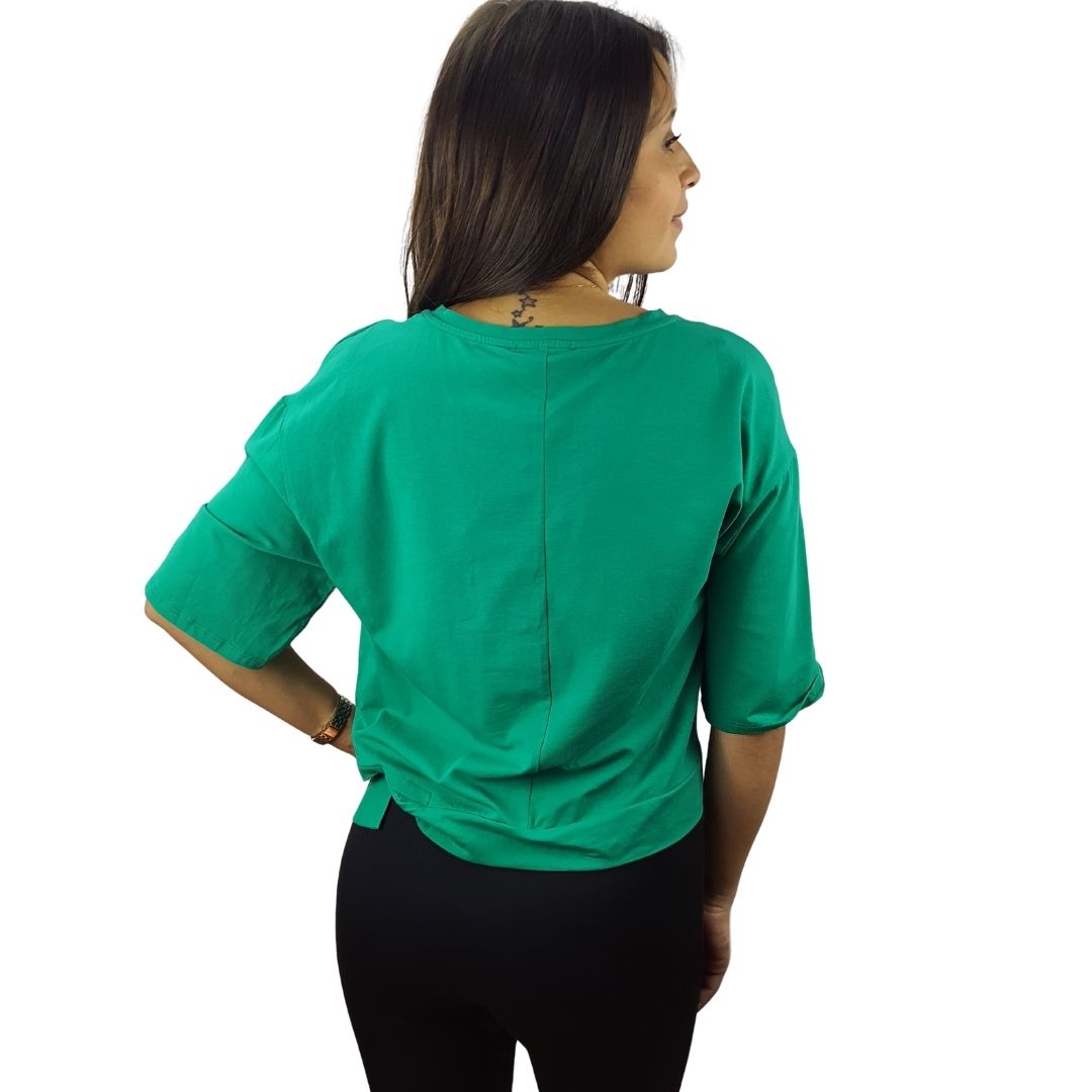 Polera Vero Moda Verde Style CHERIE S/S TOP(SL)