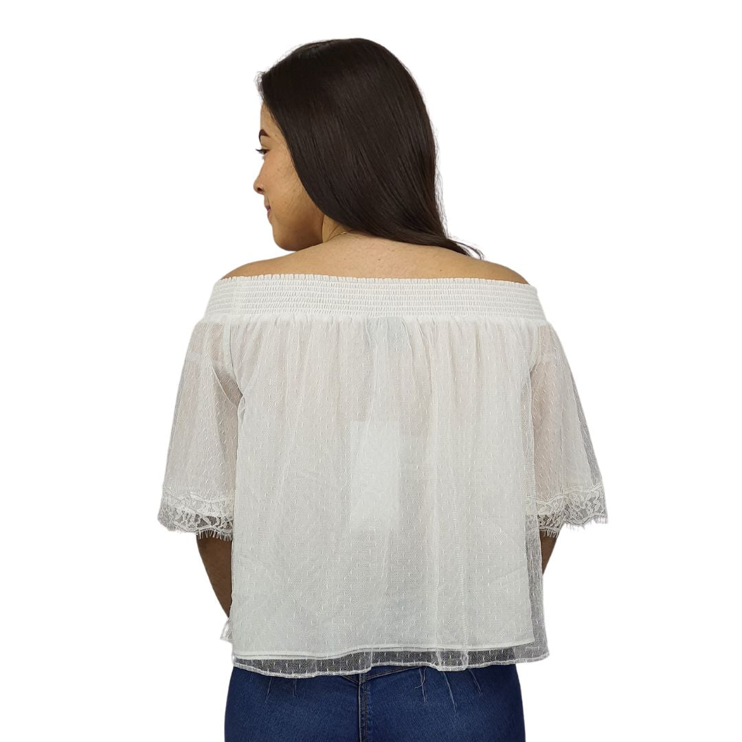 Top Vero Moda Blanco Style PAFAEL 1/2 TOP(NR)