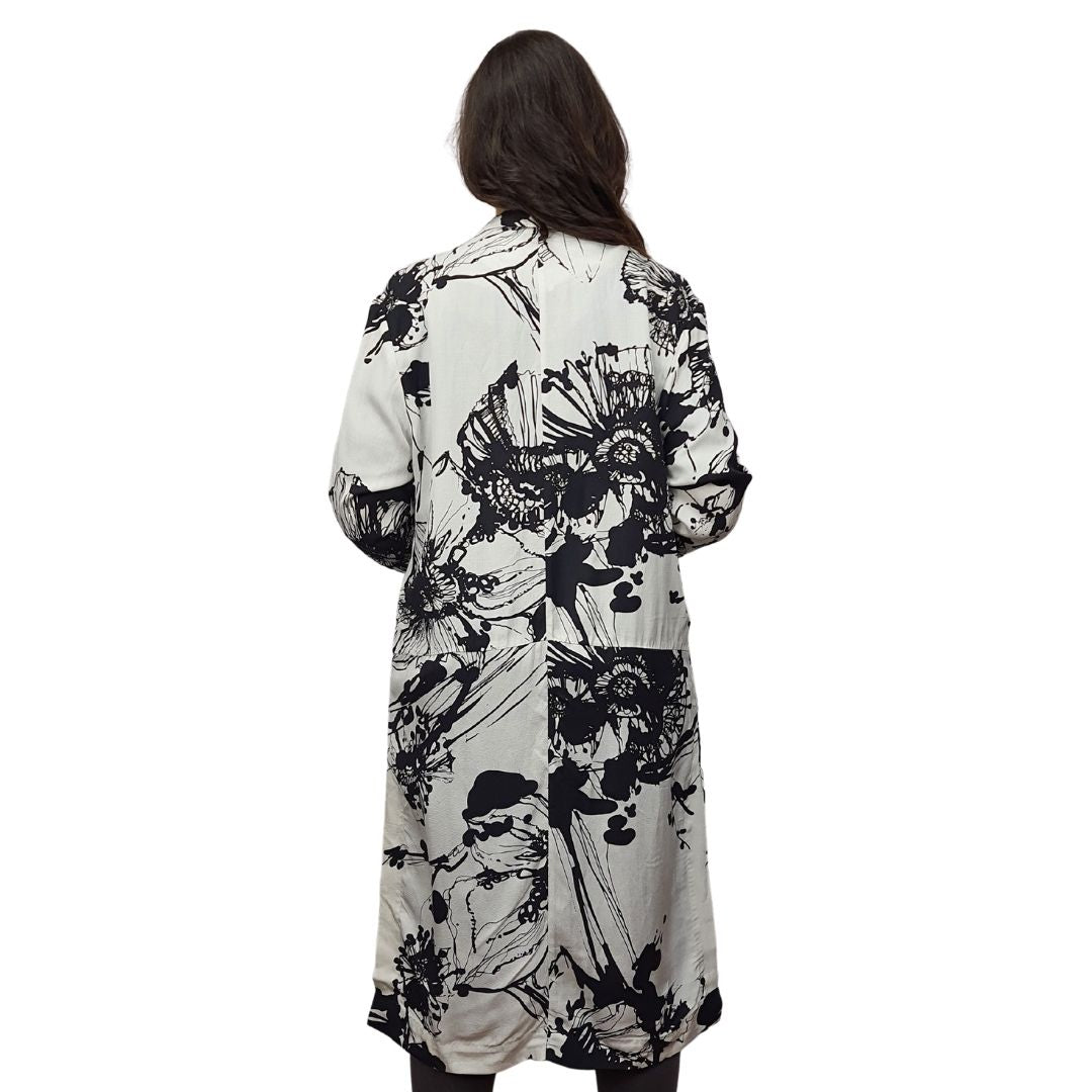 Blazer Vero Moda Blanco y Negro Style PAINTY LOLITA 3/4 BLAZER(VMC-NE-EC-3)