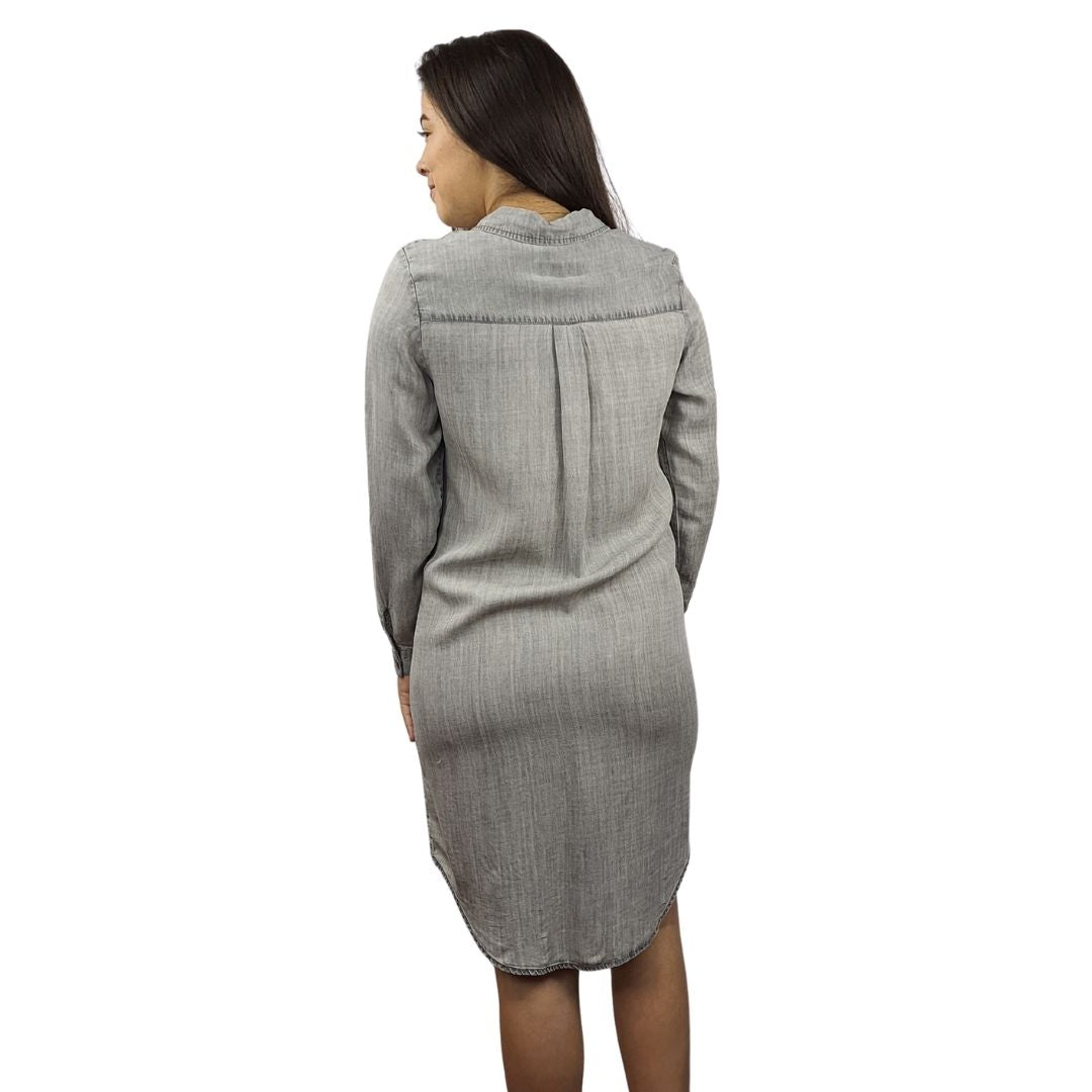 Camisa Vero Moda Gris Style PIPPER L/S DENIM SHIRT(MW-CT-2)