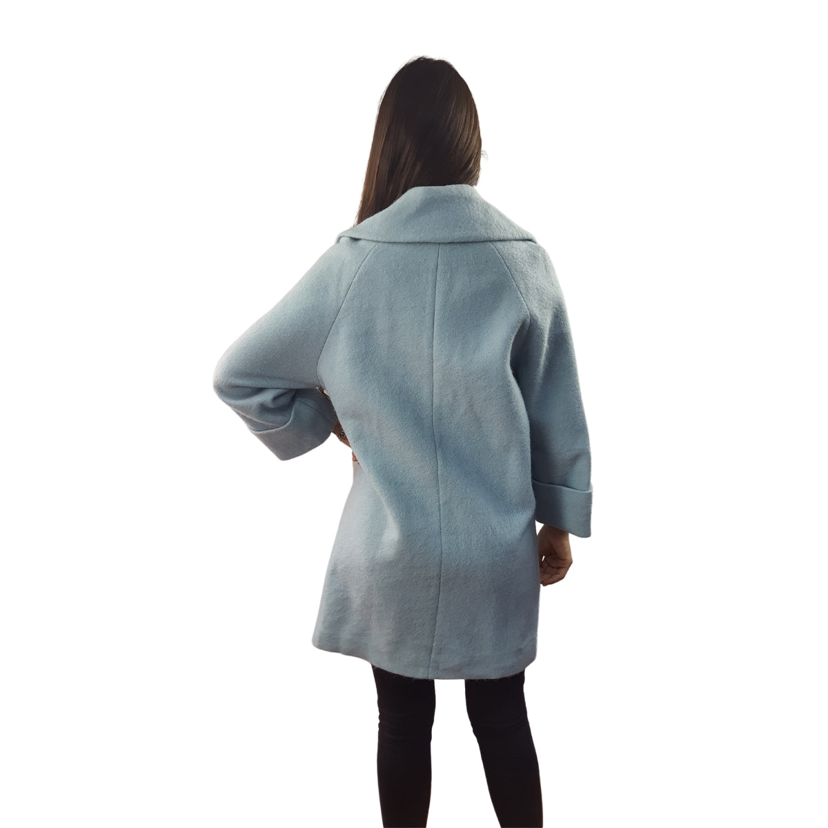 Blazer Vero Moda Azul Claro Style CELIA 9/10 WOOL COAT(LL)