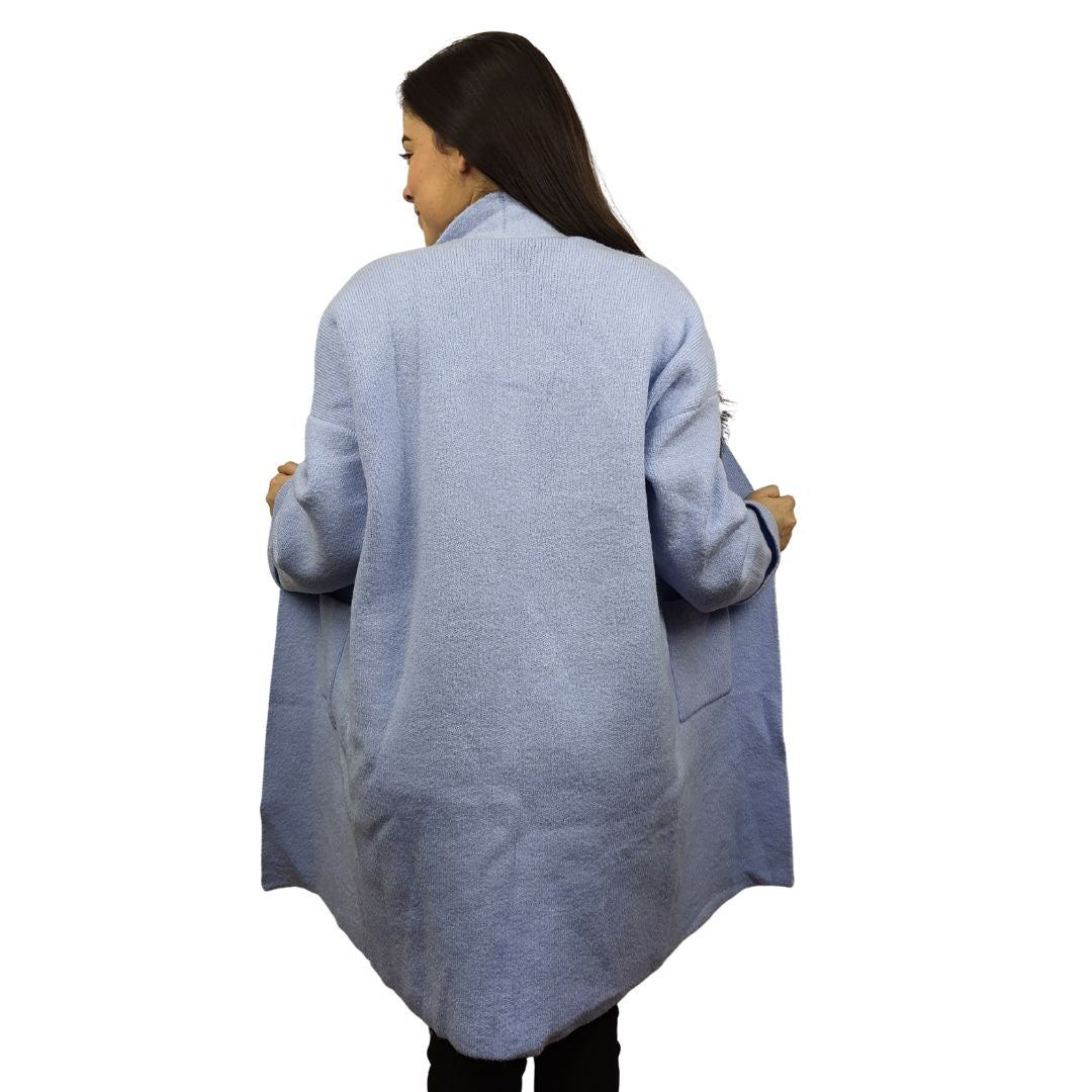 Tapado Vero Moda Azul Claro Style CAMPBELL L/S KNIT CARDIGAN(HOMEWEAR)
