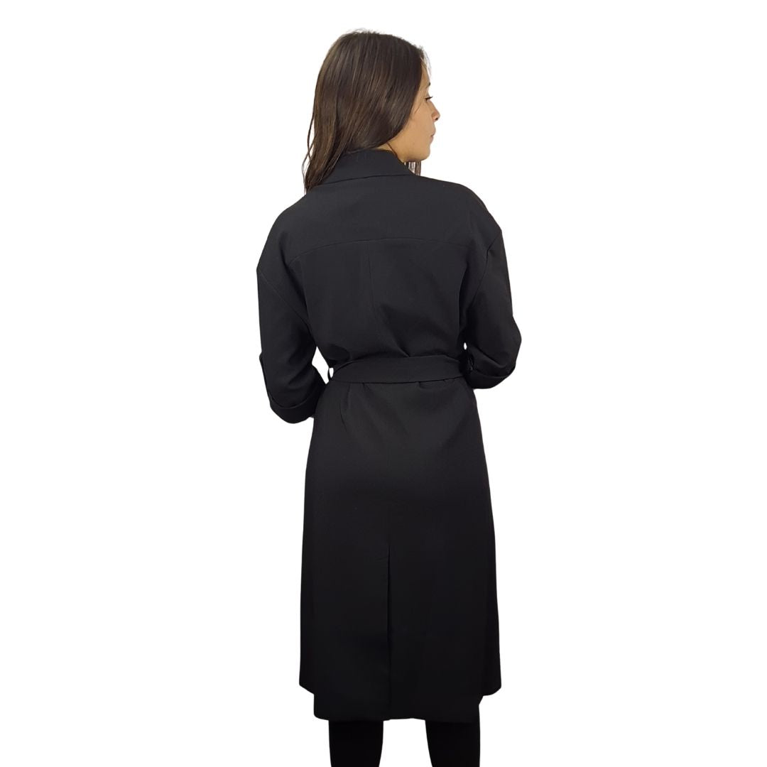 Blazer Vero Moda Negro Style RAPHAEL L/S COAT(VMC-NL SIN CINTURON