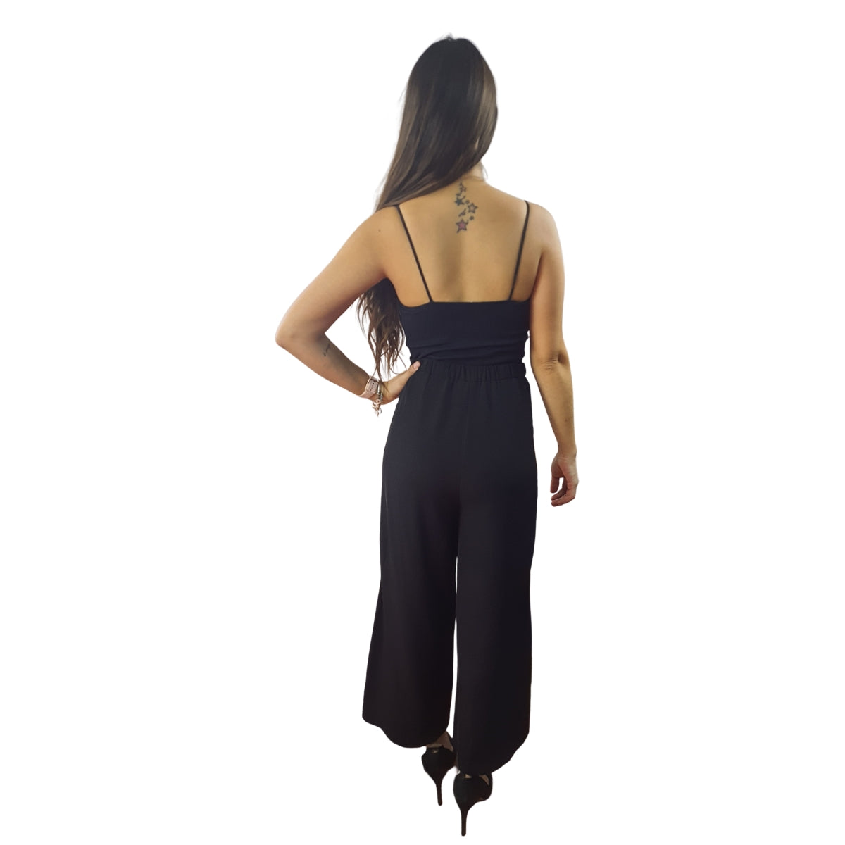 Pantalon Vero Moda Negro Style MABEL 9/10 WIDE PANTS(SL)