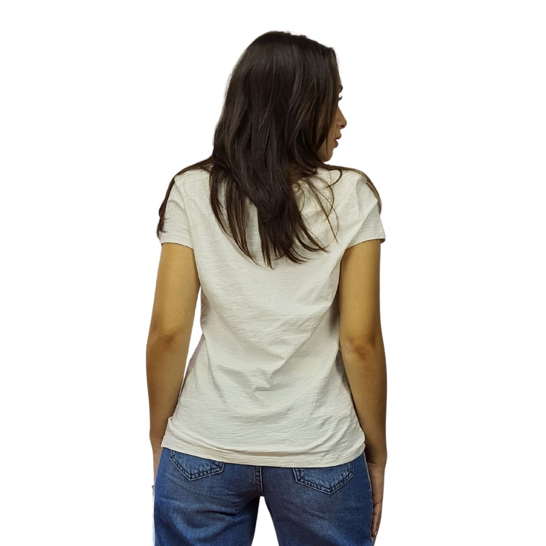 Polera Vero Moda Blanco Style SKY H S/S TOP(MP)
