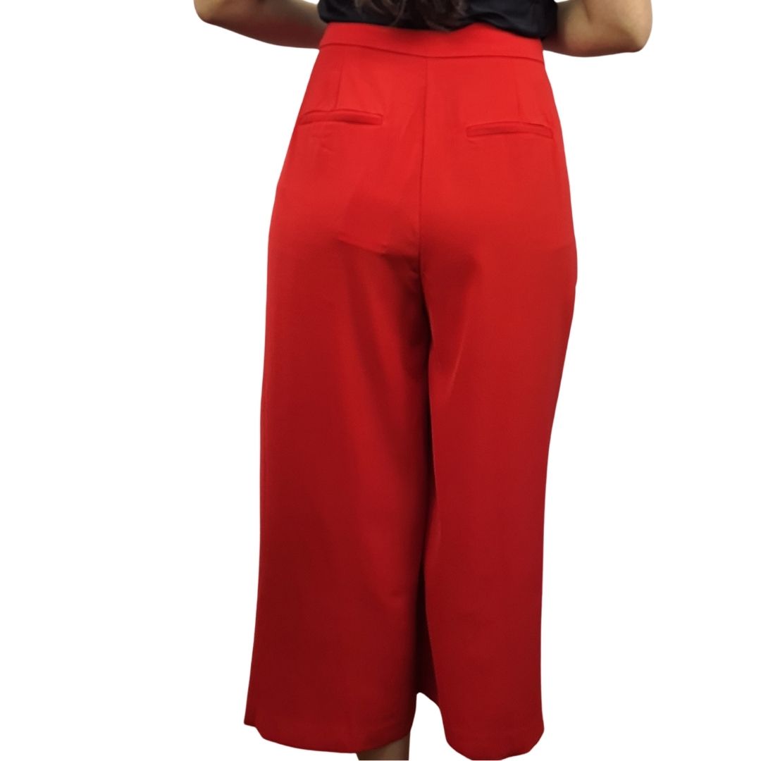 Pantalon Vero Moda Rojo Style CARLA 7/8 WIDE PANTS(TP-ET-3)