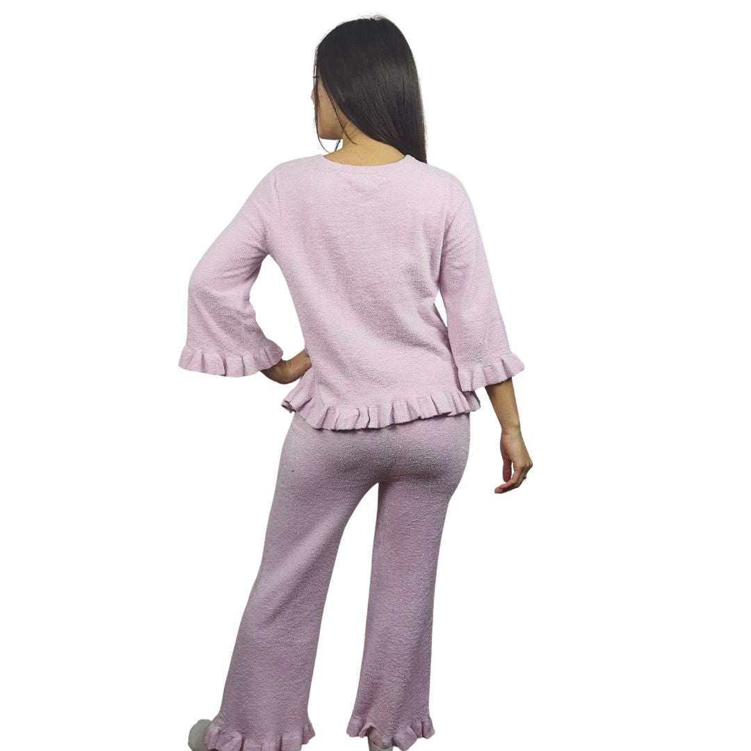 Pijama Vero Moda Rosado Style RAY KNIT SET(HOMEWEAR)-OR