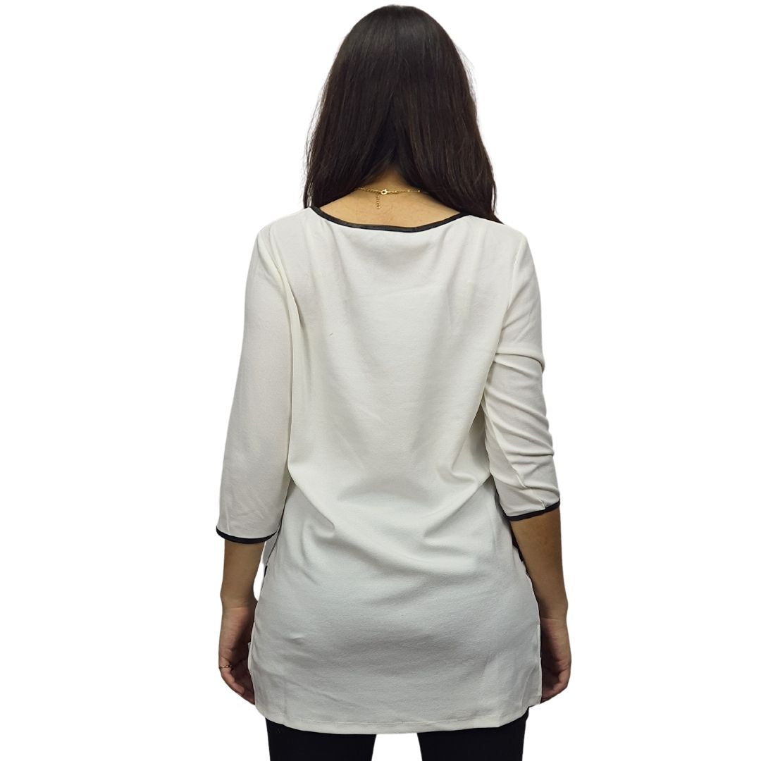 Blusa Vero Moda Blanco Style MICA 3/4 LONG TOP(MW-ET-2)