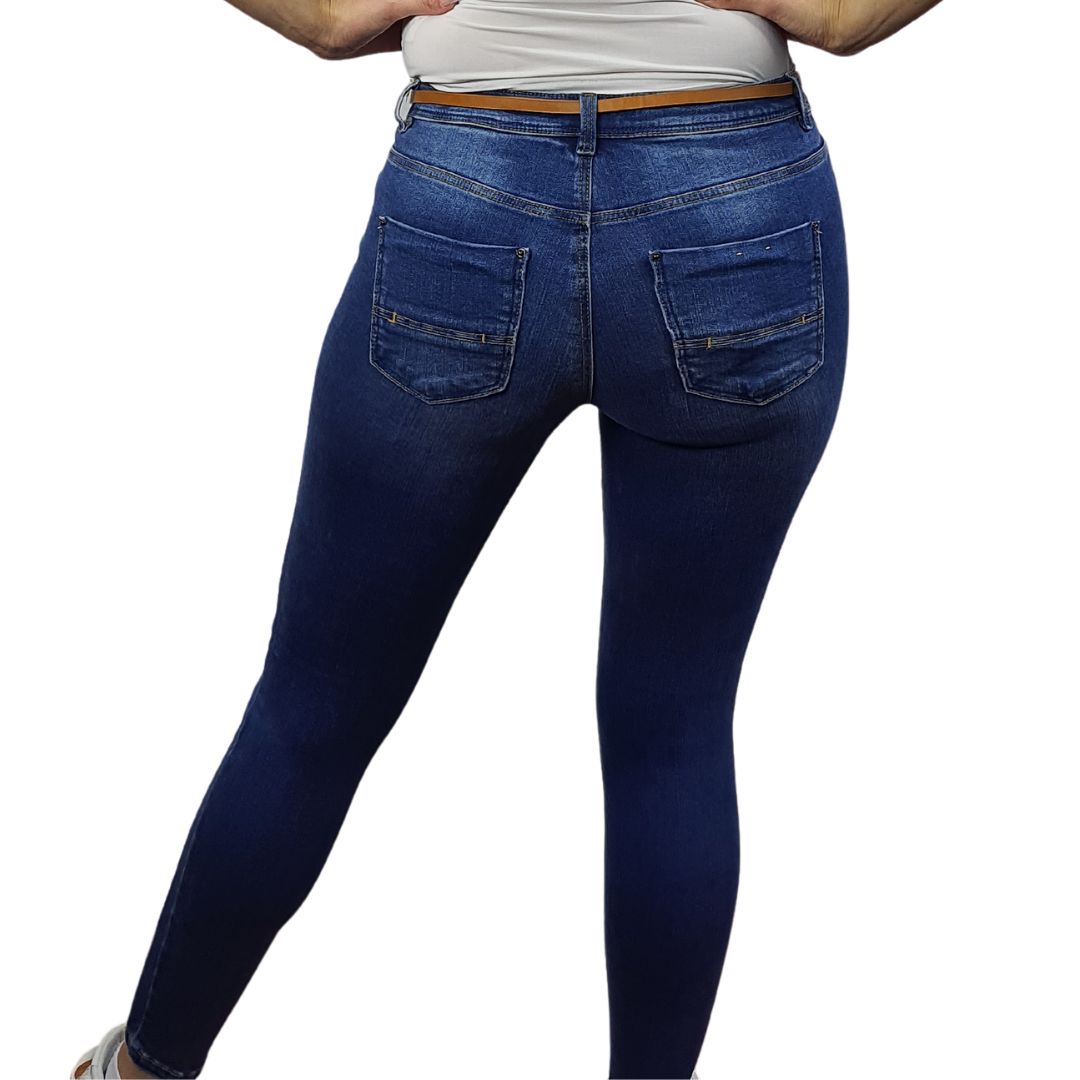 Jeans Vero Moda Azul Style ALVIN 9/10 LW X-SLIM JEANS(CP)