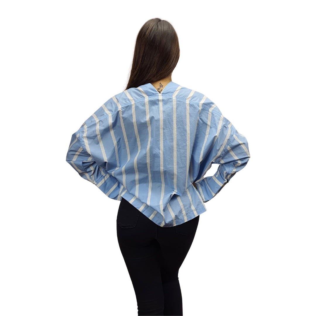 Blusa Vero Moda Azul Claro Style LAUREL L/S SHIRT(SL)