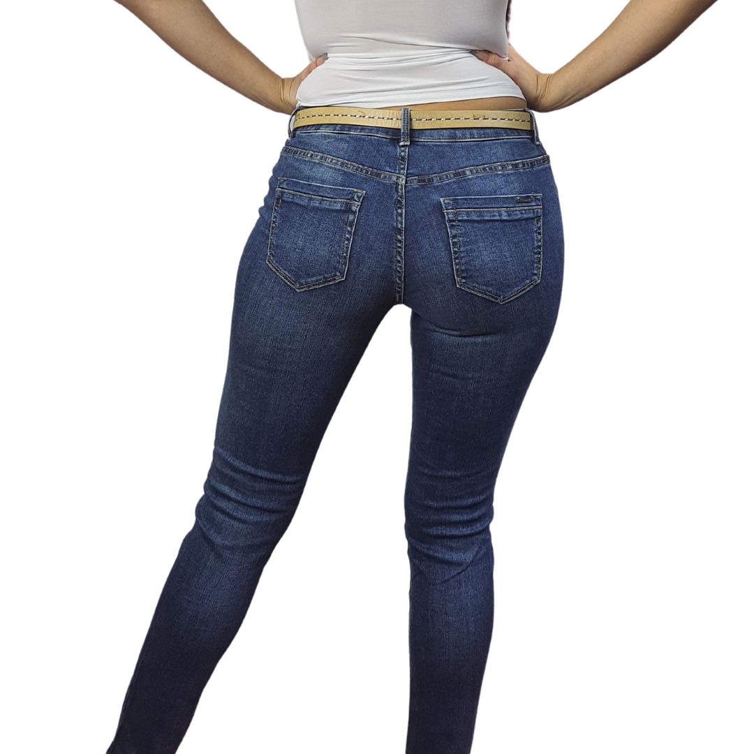 Jeans Vero Moda Azul Style ELVA SLIM JEANS(BT)