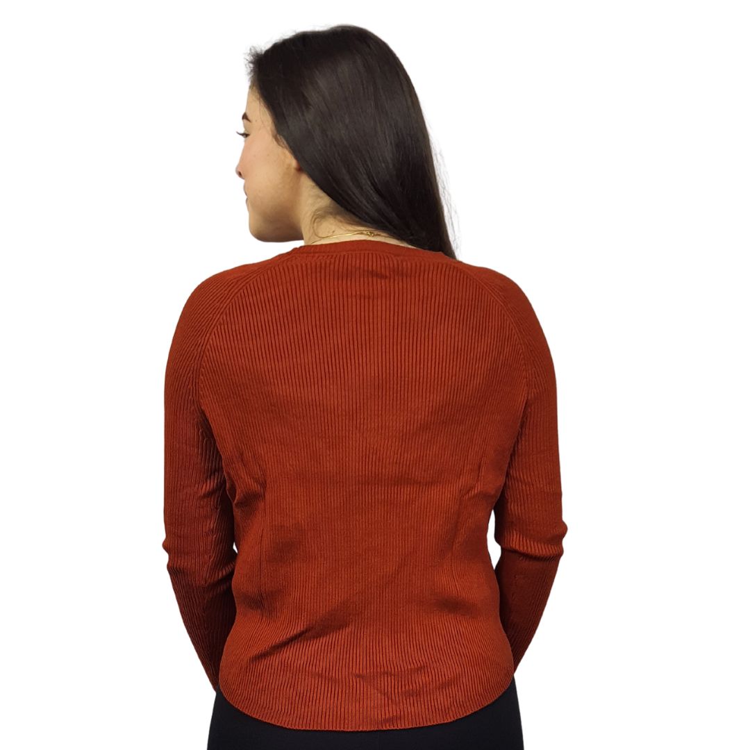 Sweater Vero Moda Naranja Style LUCY L/S KNIT(UM)