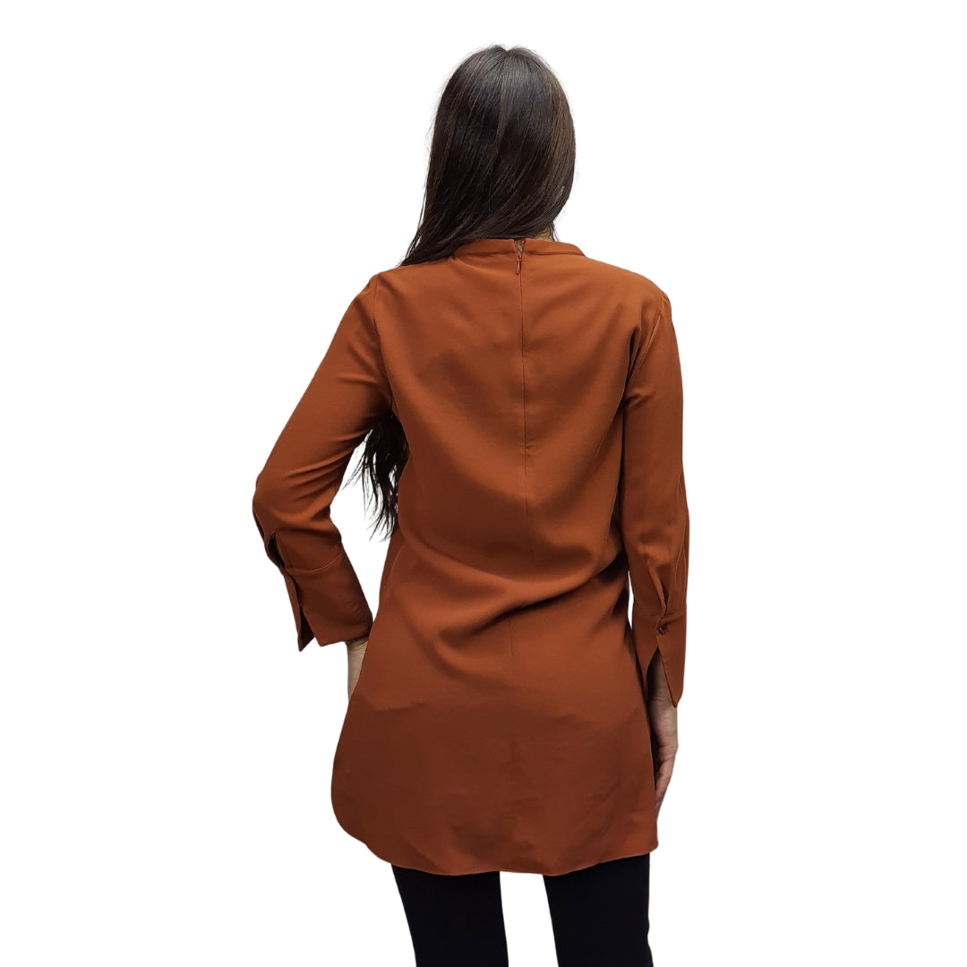 Blusa Vero Moda Marron Style TIE 9/10 TOP(VMC-BN-EC-2)