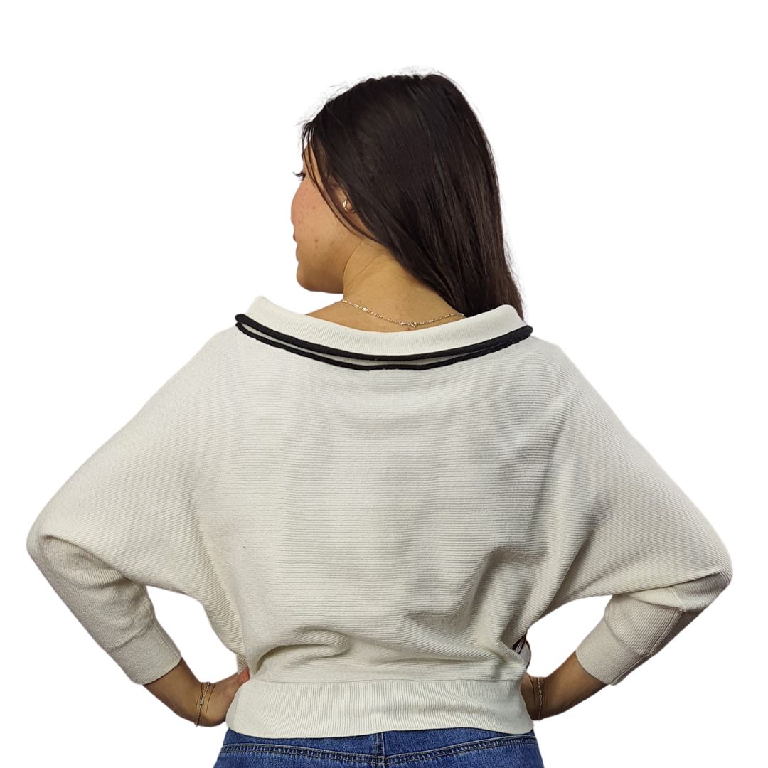 Sweater Vero Moda Blanco Style BEREK L/S KNIT(LL)