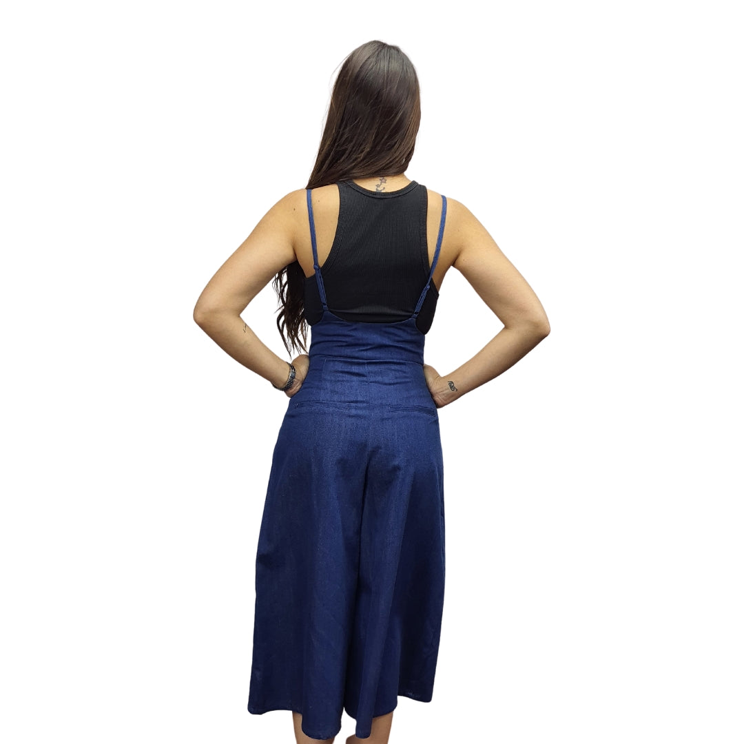 Jardinera Vero Moda Azul Style NORTH 3/4 HW LOOSE JEANS(HH)