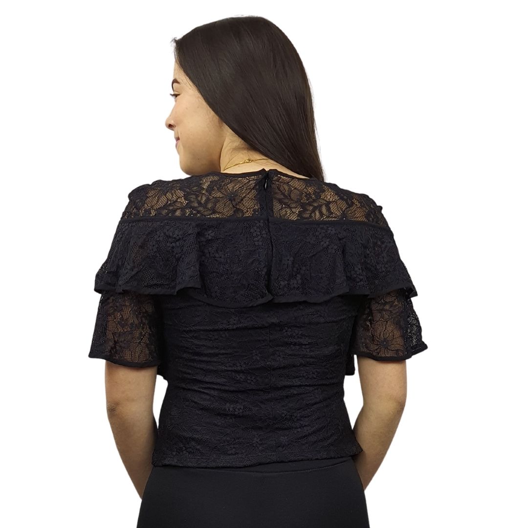 Blusa Vero Moda Negro Style LOLITA 1/2 WOVEN TOP(VMC-NN)