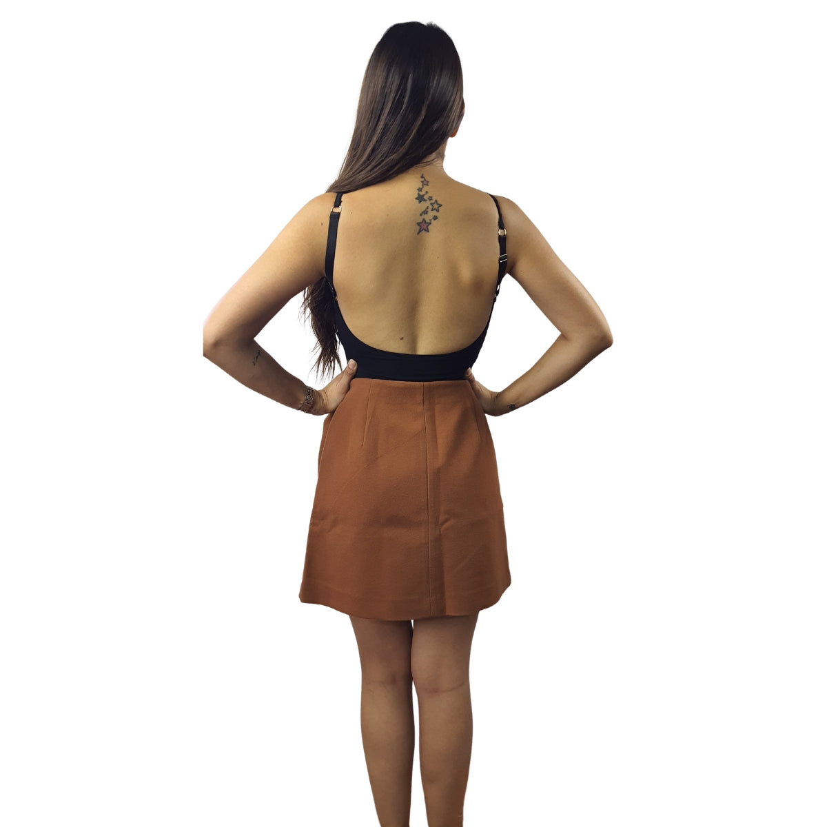 Falda Vero Moda Marron Style NANCY MINI SKIRT(FL)