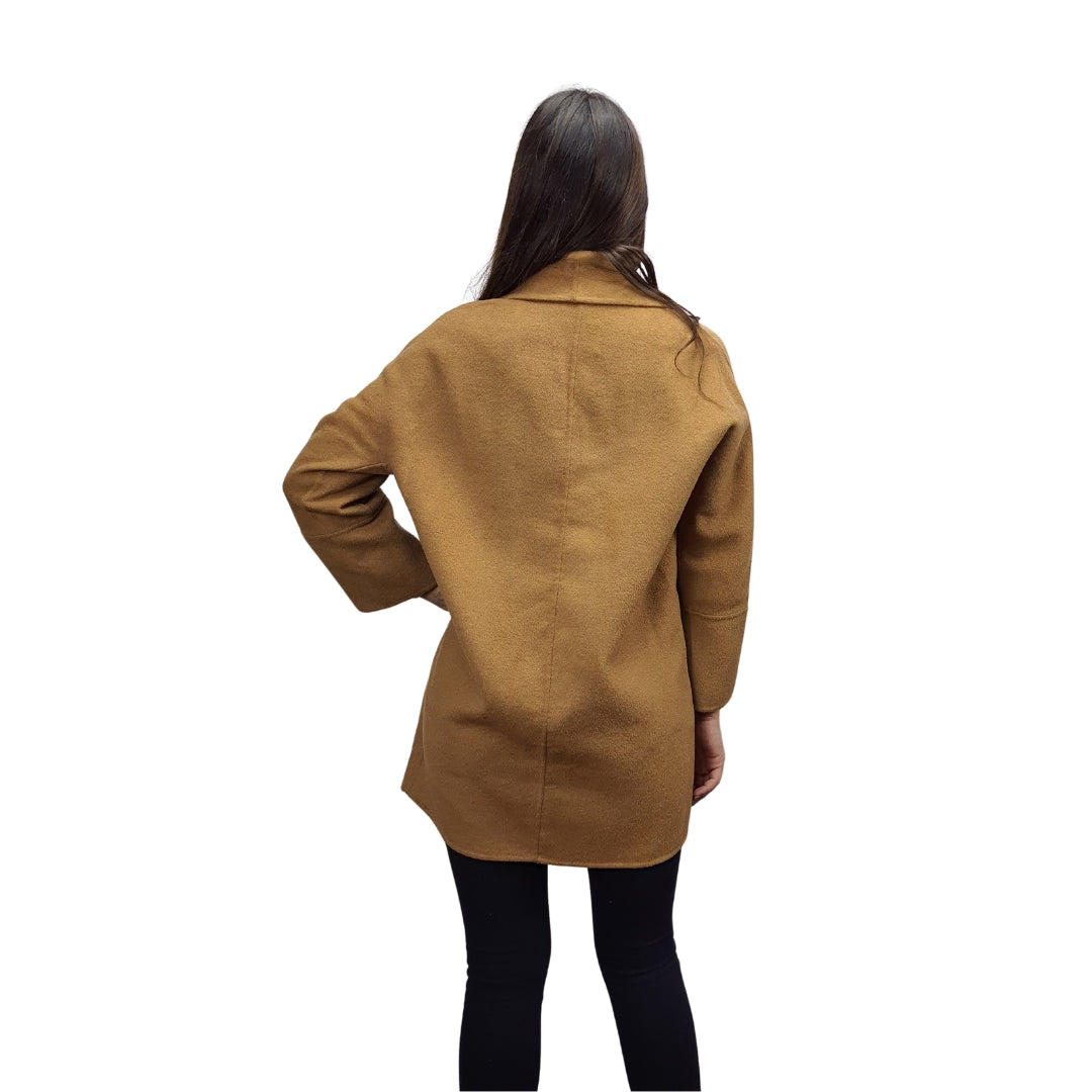 Blazer Vero Moda Marron Claro Style POLINE DF L/S WOOL COAT(VMC-DR)