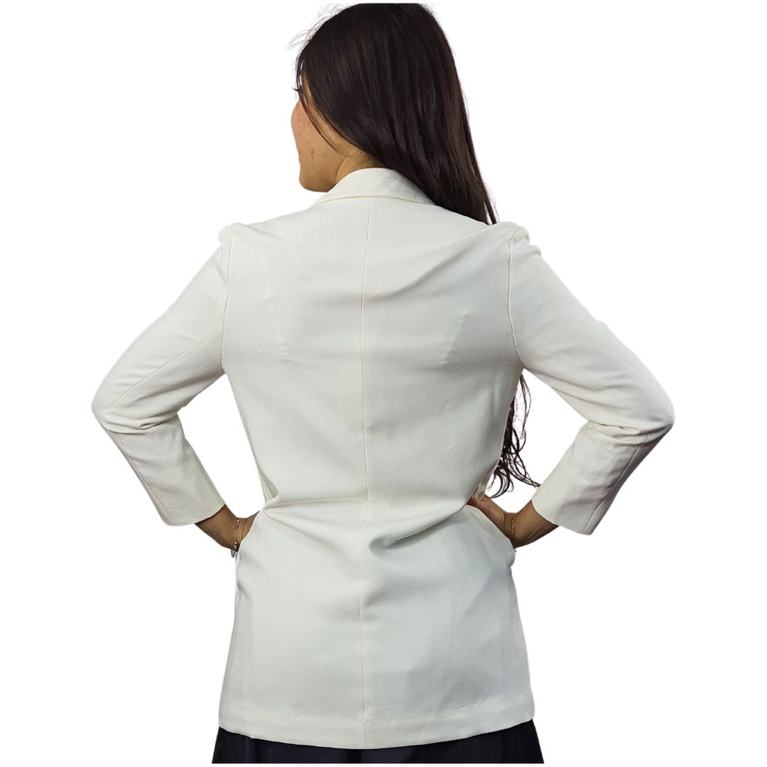 Blazer Vero Moda Blanco Style FLOWER 7/8 BLAZER(VMC-NN)