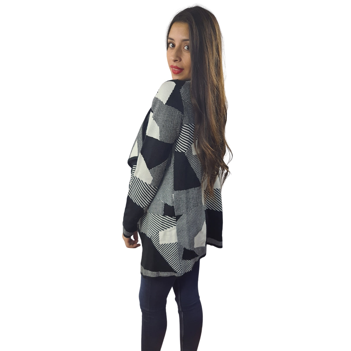 Tapado Vero Moda Negro Style LURY SQUARE NASH L/S KNIT CARDIGAN(VMC-M