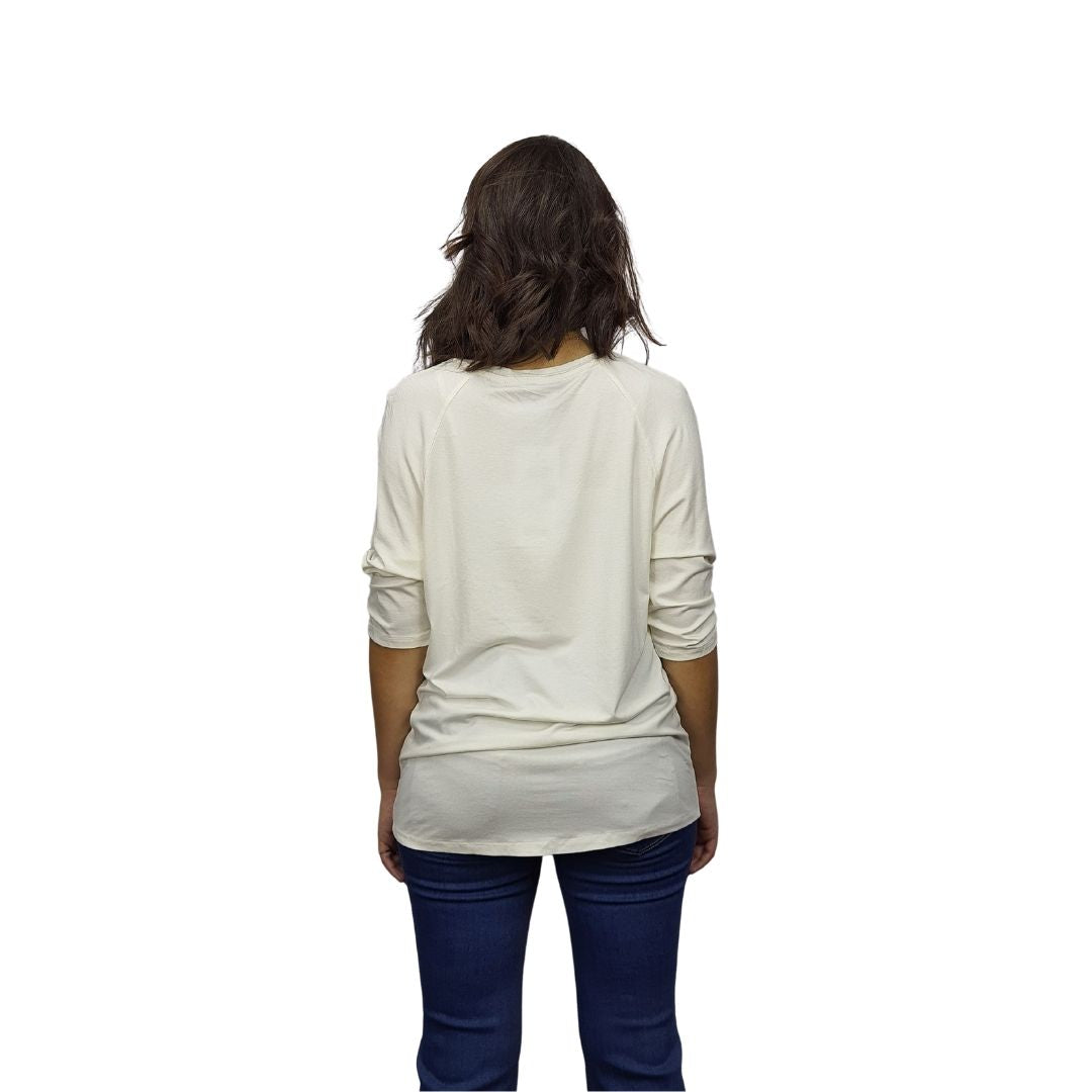 Blusa Vero Moda Beige Style SWANLOVE 3/4 TOP(BN-EC-1)