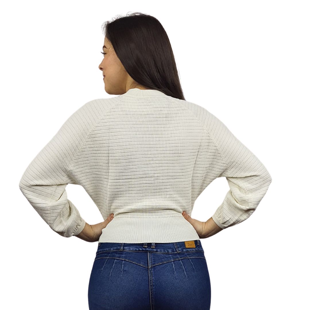Sweater Vero Moda Blanco Style VEGA L/S KNIT(VMC-UM)