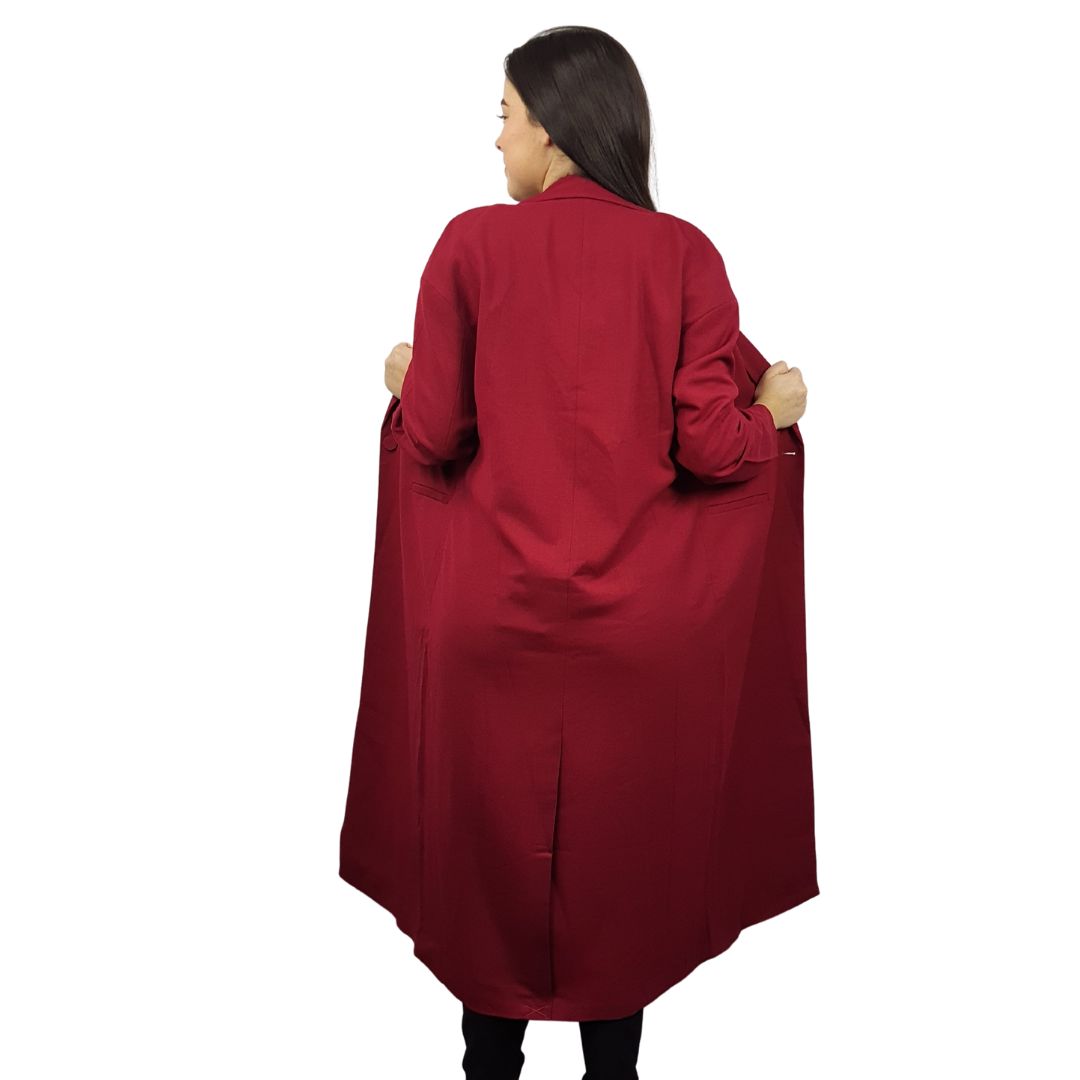 Blazer Vero Moda Vinotinto Style CARINA L/S LONG BLAZER(NL)