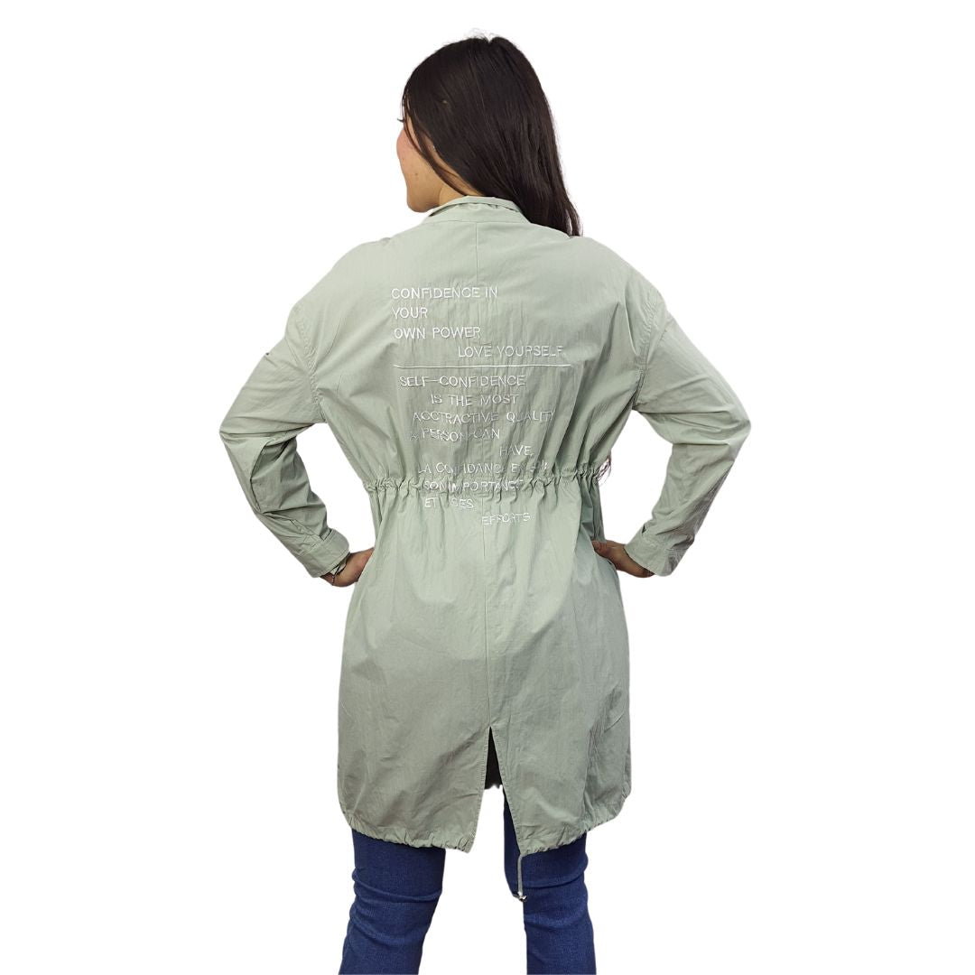 Chaqueta Vero Moda Verde Claro Style JOVIAN L/S COAT(MM)