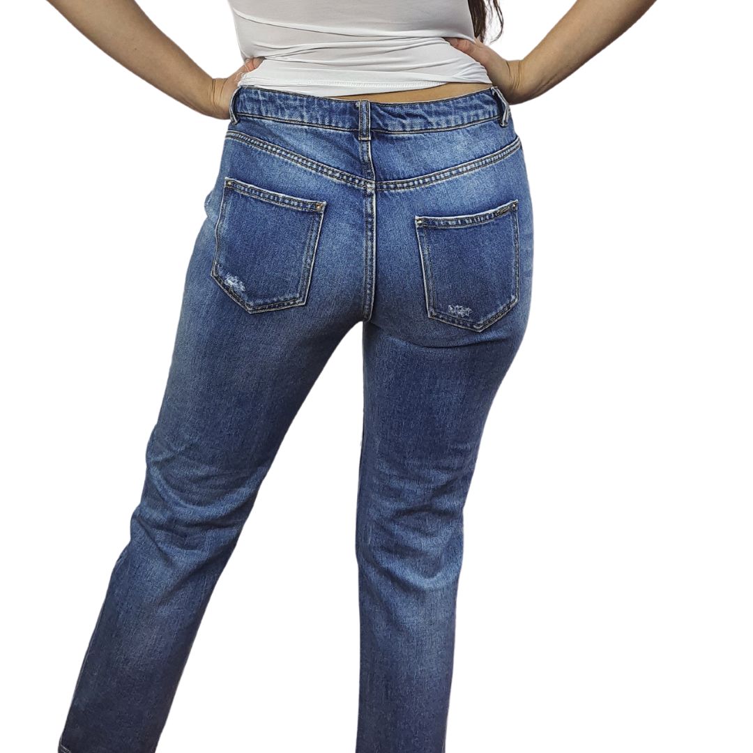 Jeans Vero Moda Azul Style WALKMAN 7/8 MW GIRLFRIEND JEANS(TP)