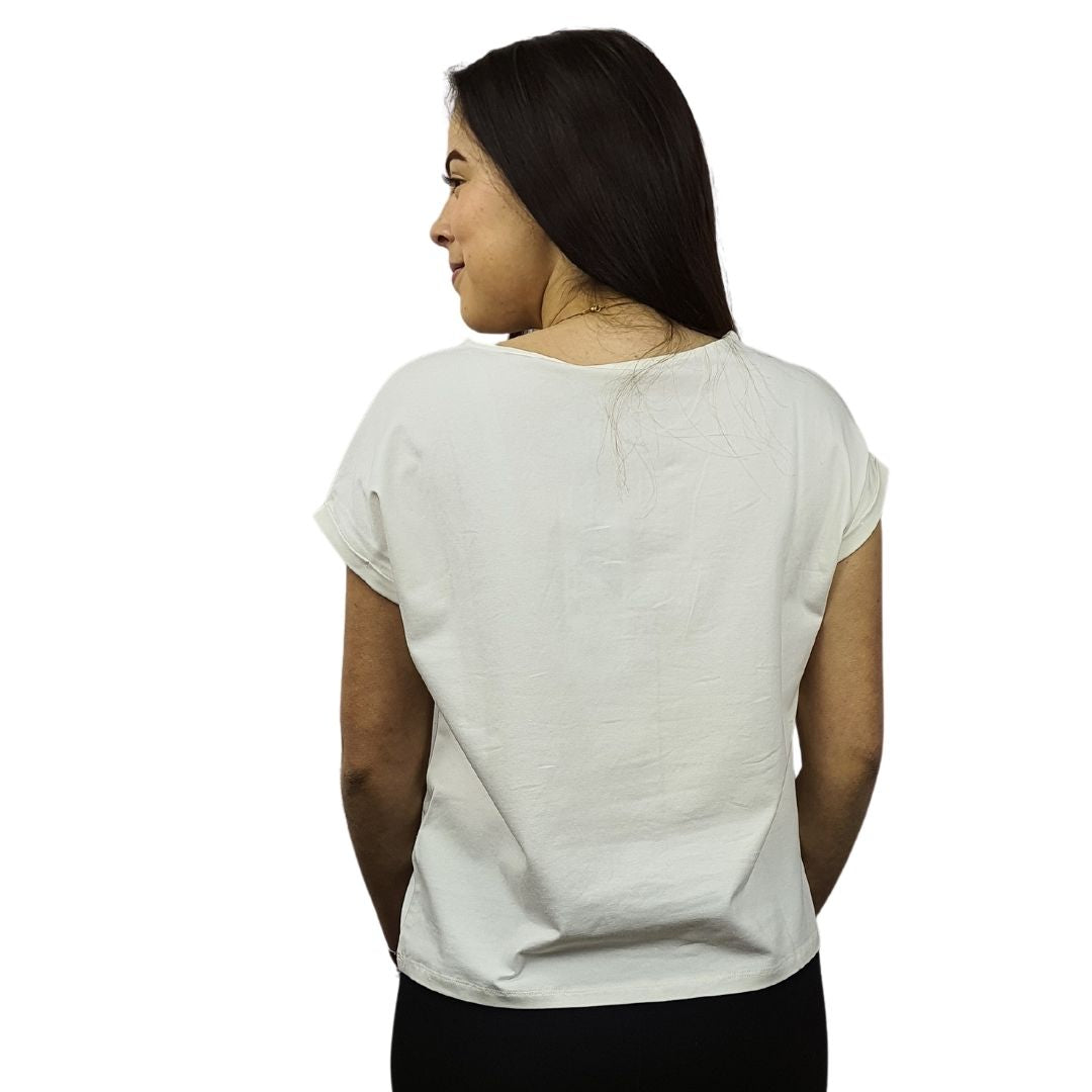 Polera Vero Moda Blanco Style EC ANGRY BIRD SUNSHINE S/S TOP(MP)