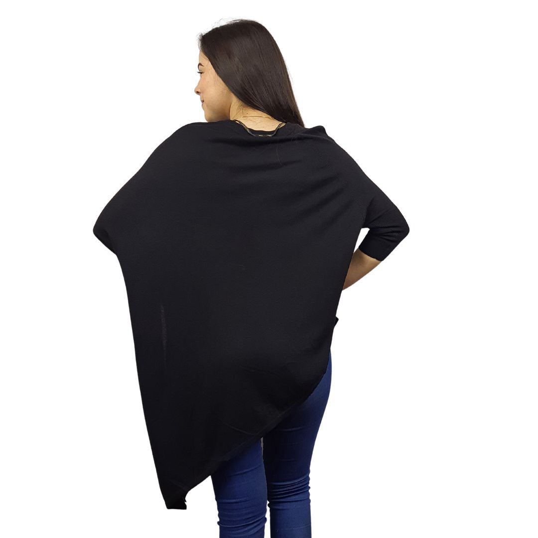 Blusa Vero Moda Negro Style SUNSHINE 7/8 KNIT(VMC-UM)