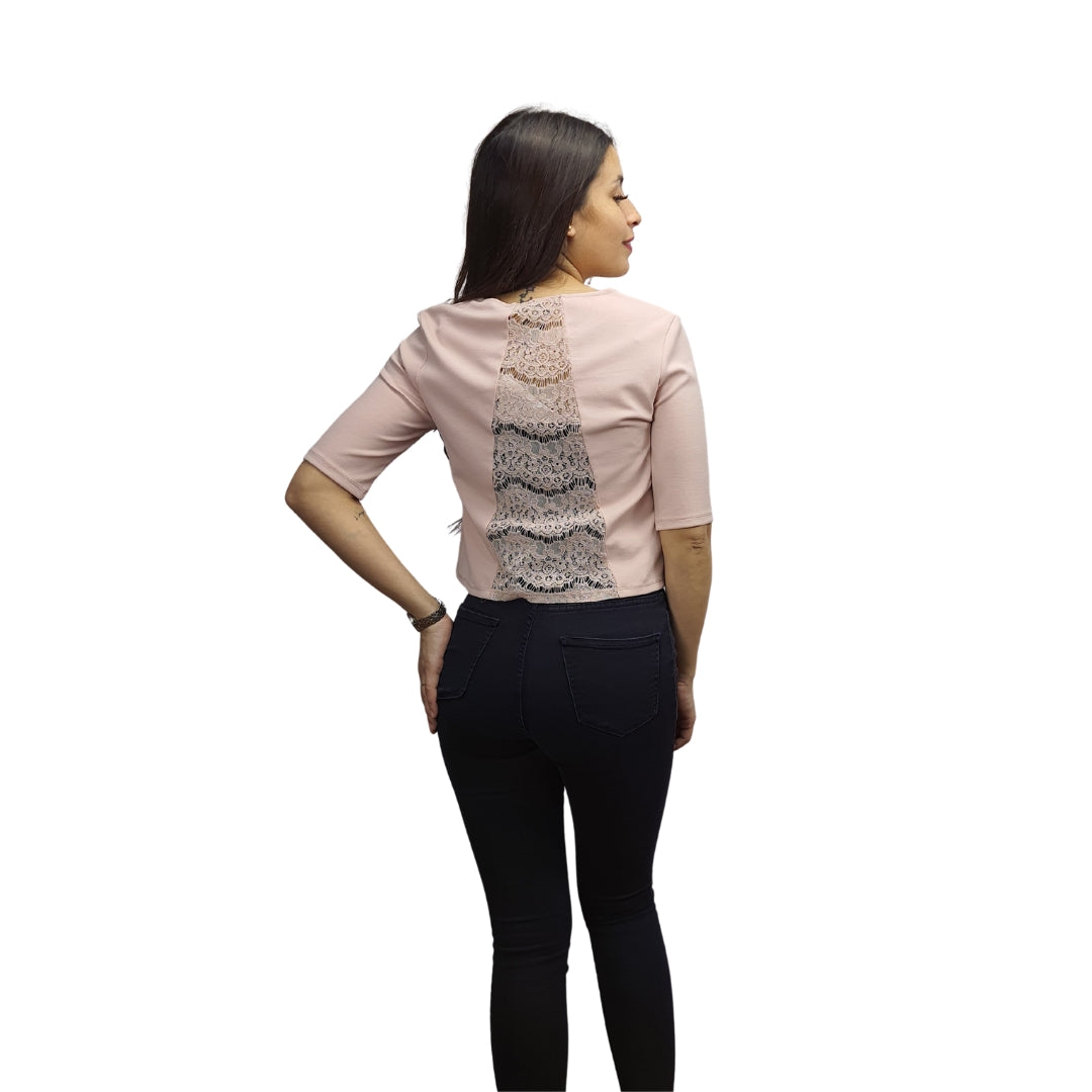 Blusa Vero Moda Rosa Vieja Style VOSS 1/2 TOP(VMC-HH)