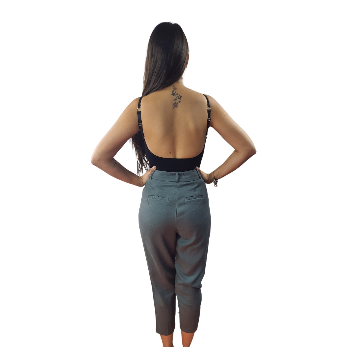Pantalon Vero Moda Verde Style KAREN 7/8 SLIM CARROT PANTS(TP)