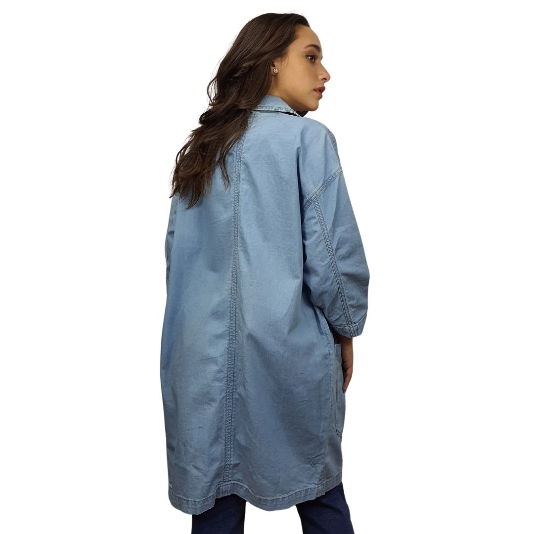 Blazer Vero Moda Azul Style PURE 7/8 SLEEVE DENIM BLAZER(MP)