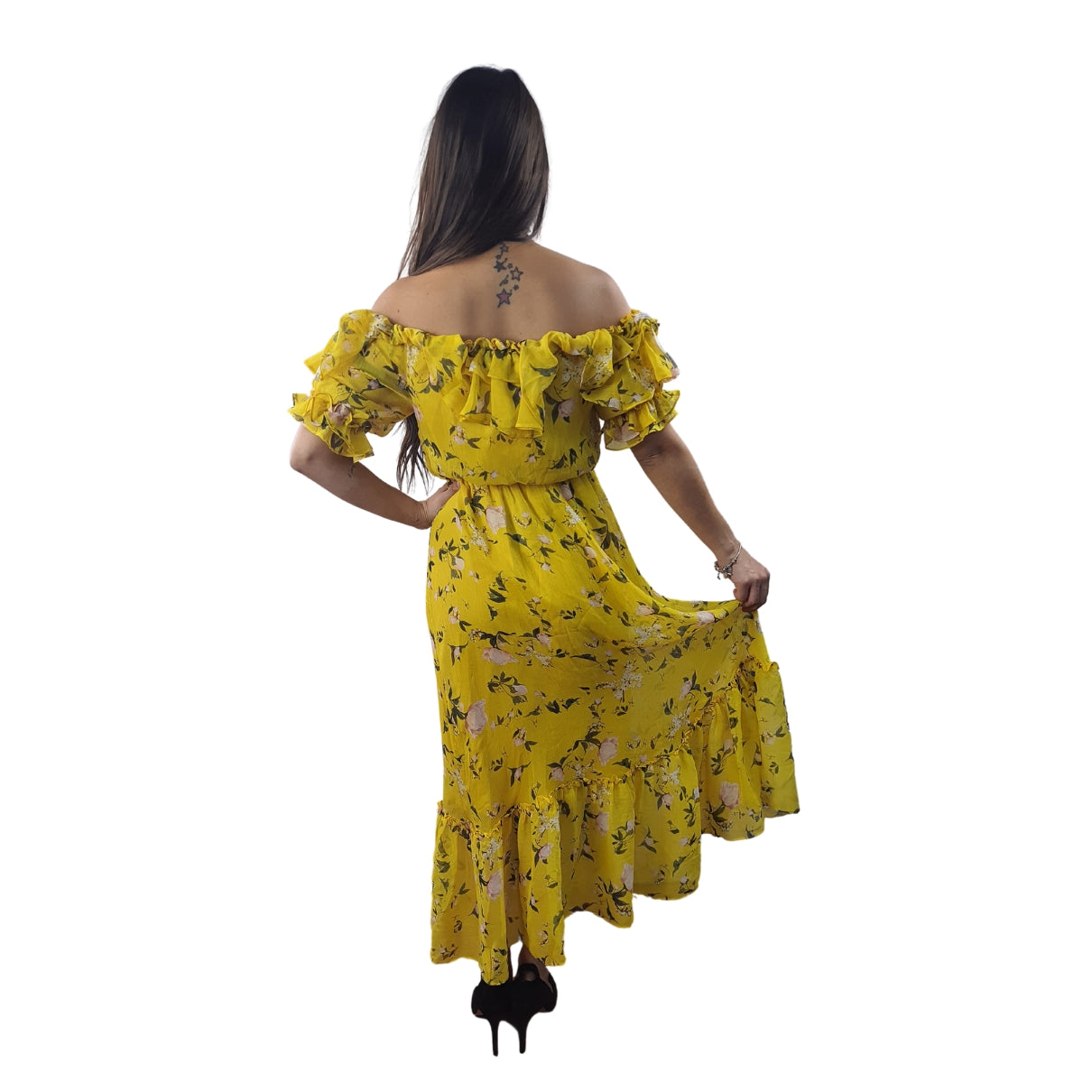 Vestido Vero Moda Amarillo Style WINNI 1/2 DRESS(VMC-BJ)