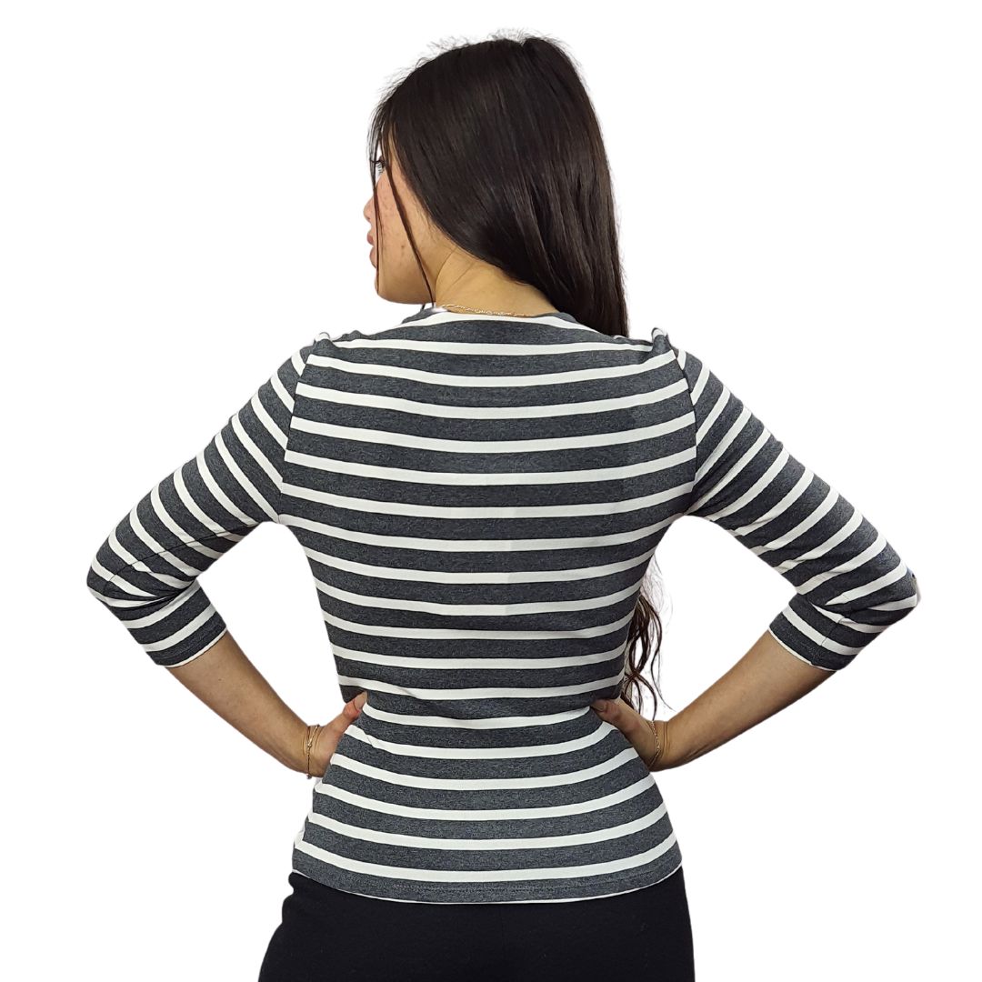 Blusa Vero Moda Gris Style EDI 3/4 TOP(UM)