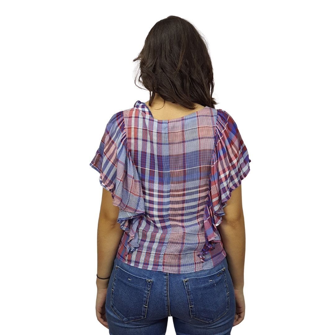 Blusa Vero Moda Azul Style PETTY S/S TOP(NN)