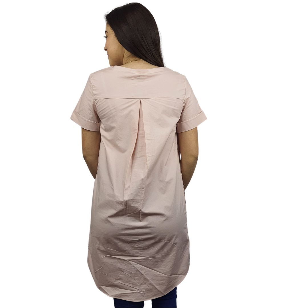 Blusa Vero Moda Rosa Vieja Style FRESSIA S/S LONG TOP(VMC-NE-EC-2)