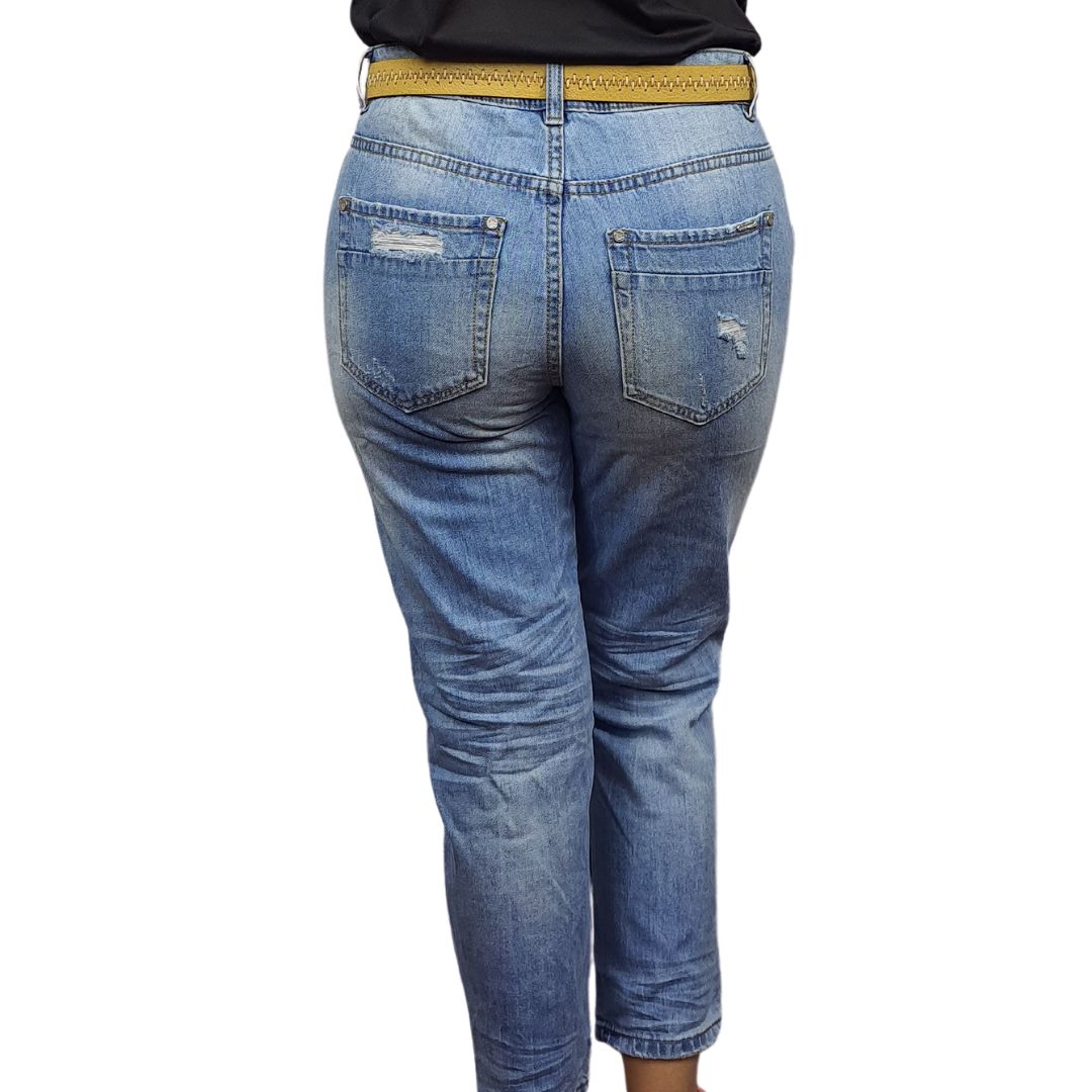 Jeans Vero Moda Azul Claro Style RIVER 7/8 BOYFRIEND JEANS(NE-ET-3)