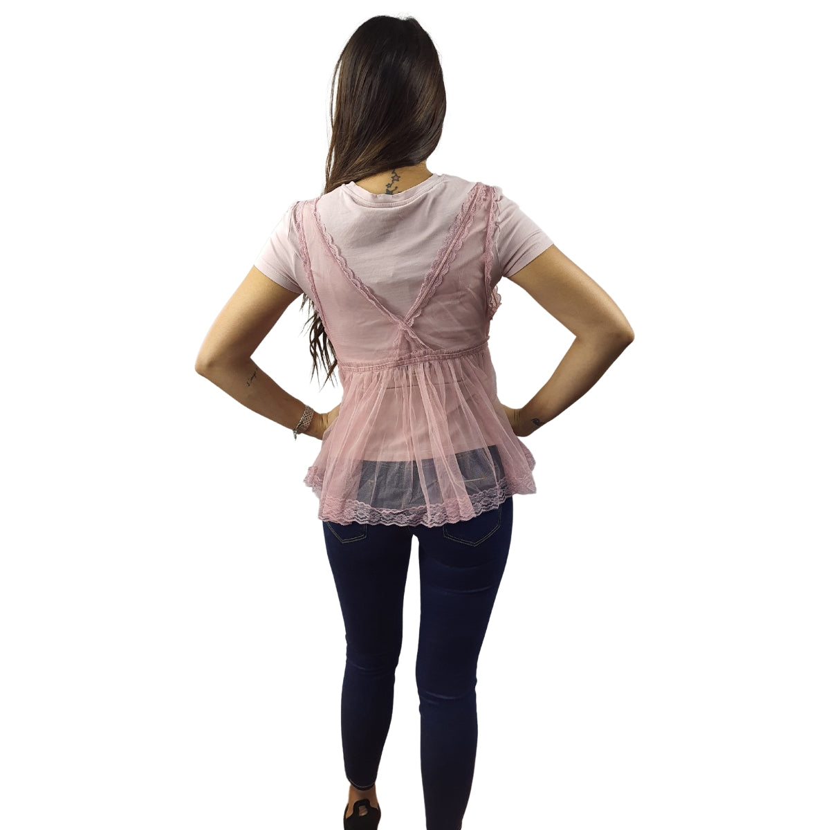 Blusa Vero Moda Rosa Vieja Style CHOICE LADE S/S TOP SET(NR)-OR