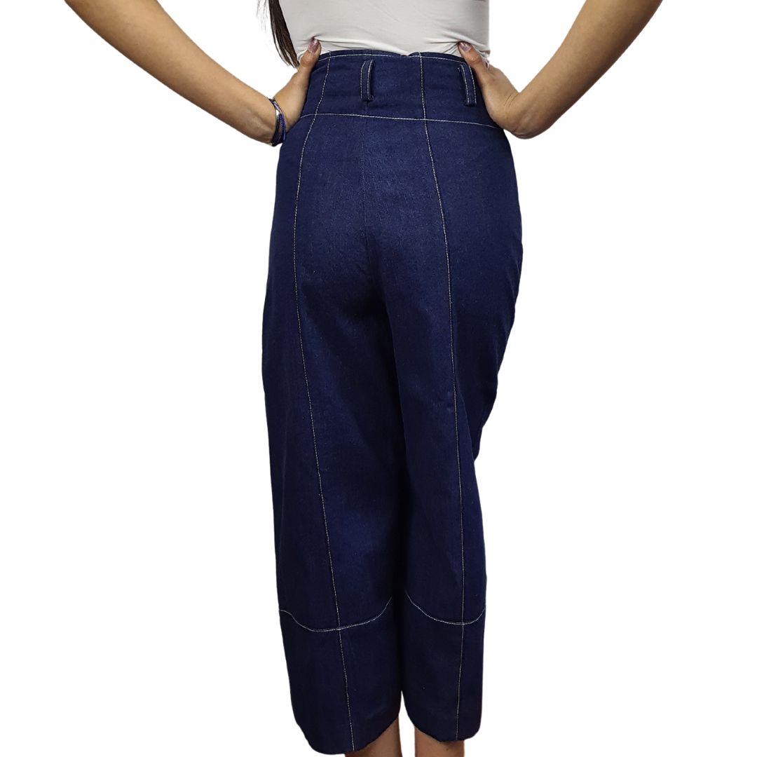 Pescador Vero Moda Azul Oscuro Style PRIORITY 9/10 HW LOOSE JEANS(SL)