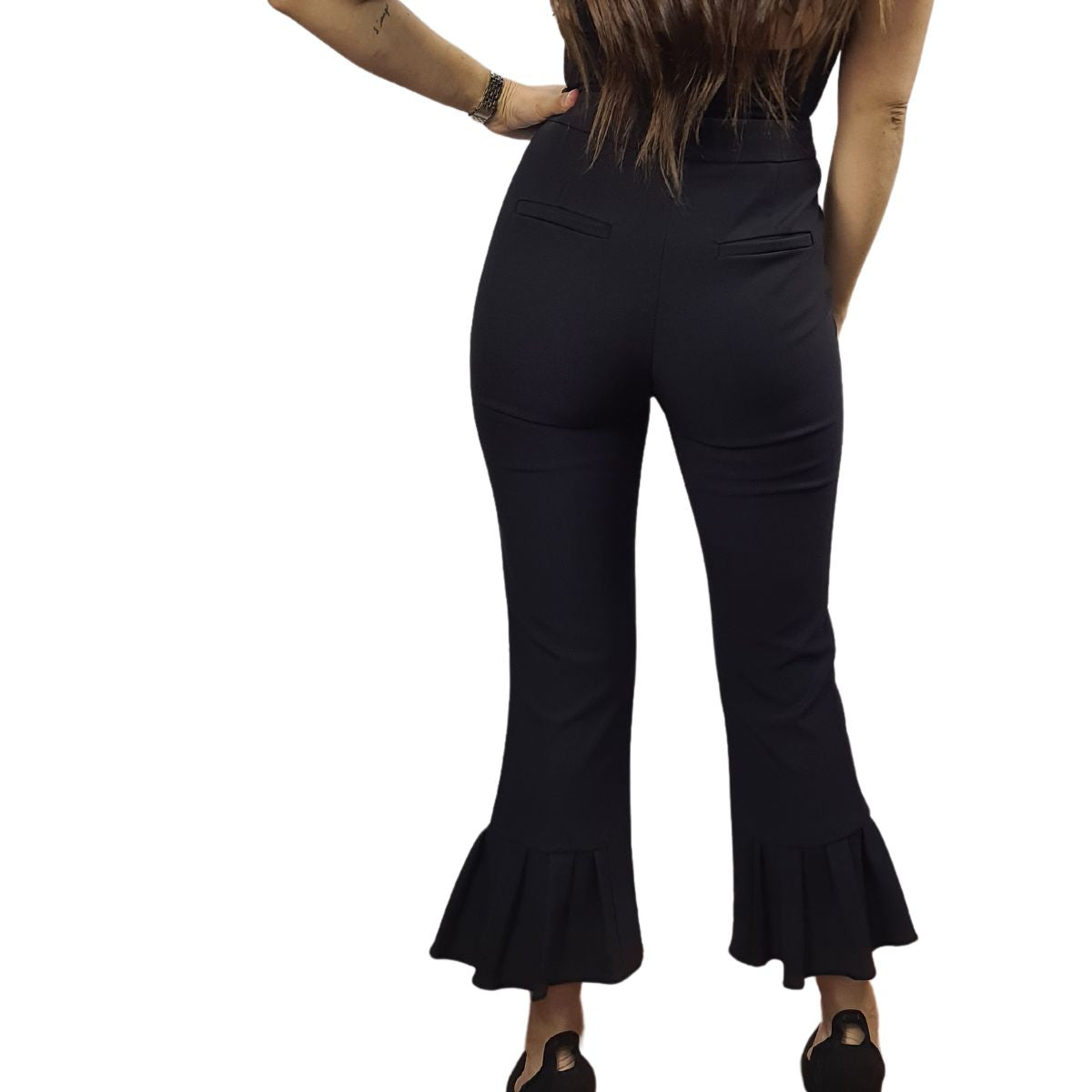 Pantalon Vero Moda Negro Style THESIS 7/8 S/B PANTS(NR)