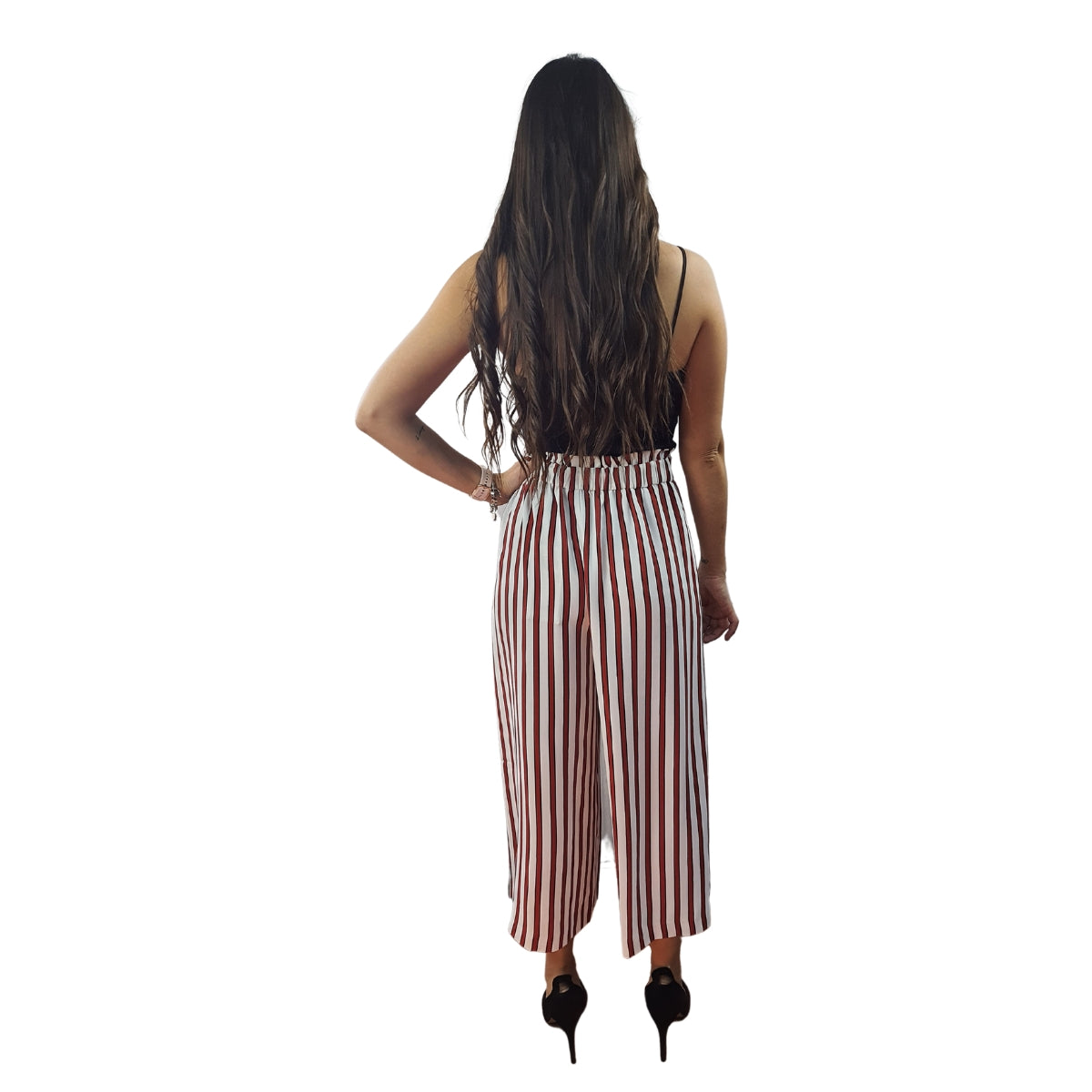 Pantalon Vero Moda Rojo Style STATY 7/8 WIDE PANTS(SL)