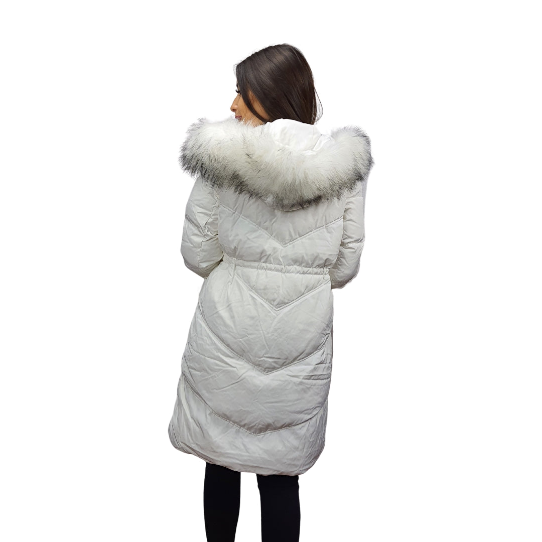 Parka Vero Moda Blanco Style VISIONARY 3/4 DOWN COAT(COUTUREMADE)