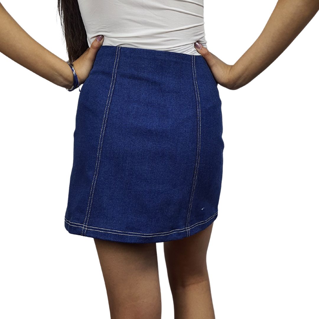 Falda Vero Moda Azul Oscuro Style ALIN HW DENIM SKIRT(NR)