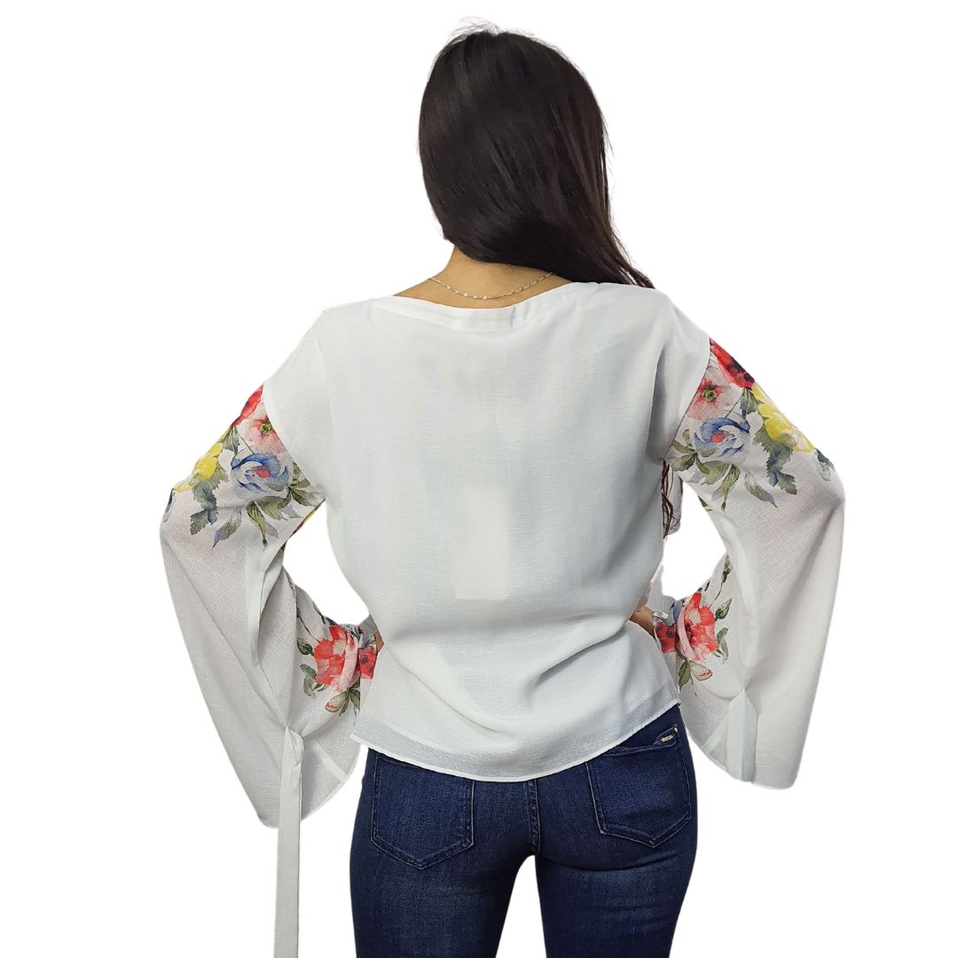 Blusa Vero Moda Blanco Style FOMELO L/S SHIRT(VMC-NN)