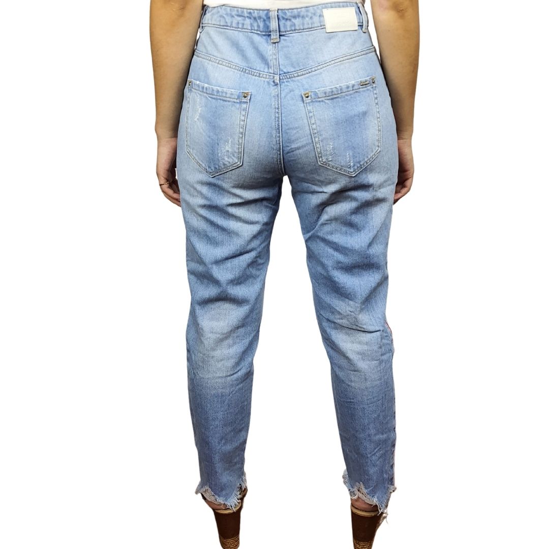 Pantalon Vero moda Azul Style VIOLET 9/10 MW GIRLFRIEND JEANS(NC)