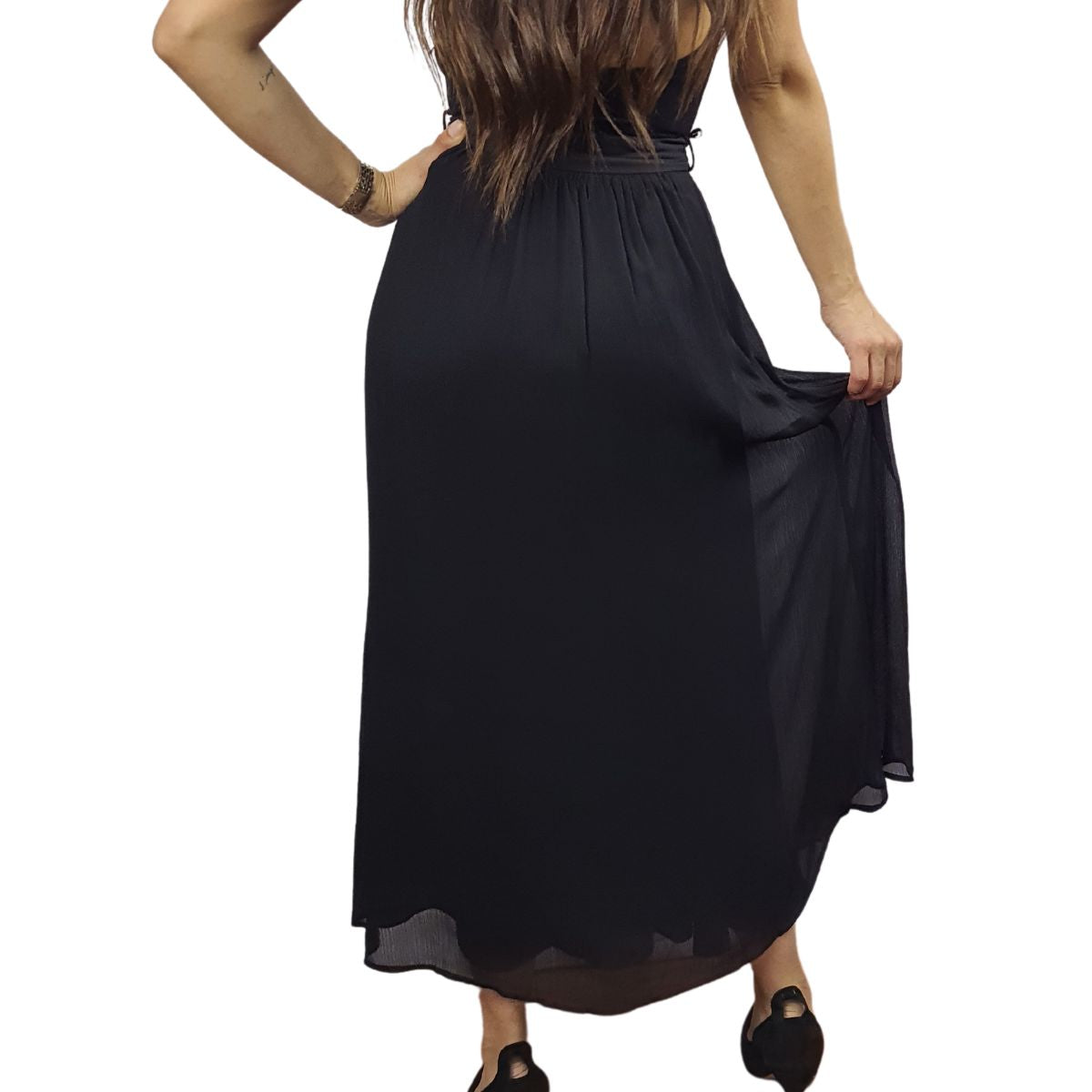 Falda Vero Moda Negro Style PETALO LONG SKIRT(VMC-NR)