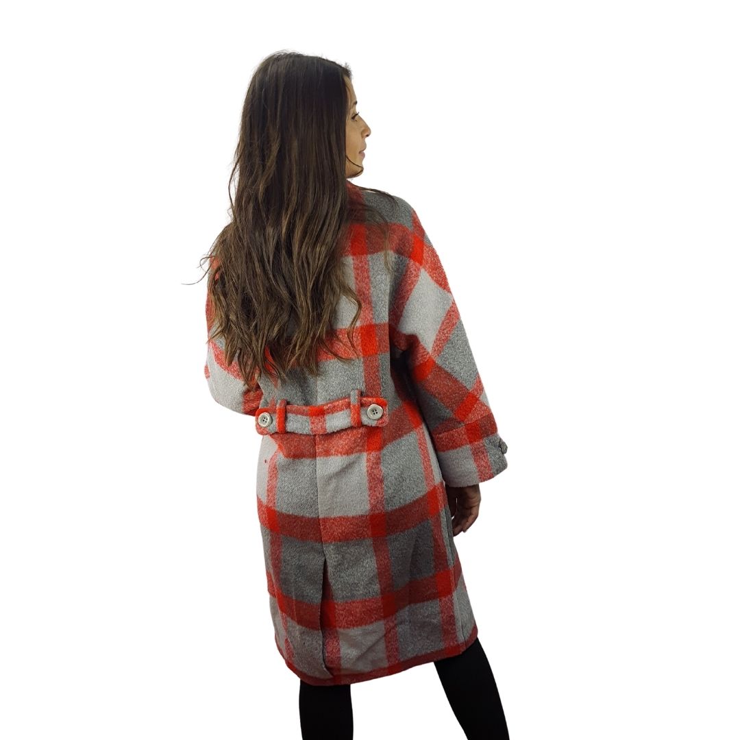 Tapado Vero Moda Gris Style SQUARE L/S WOOL COAT(LL)
