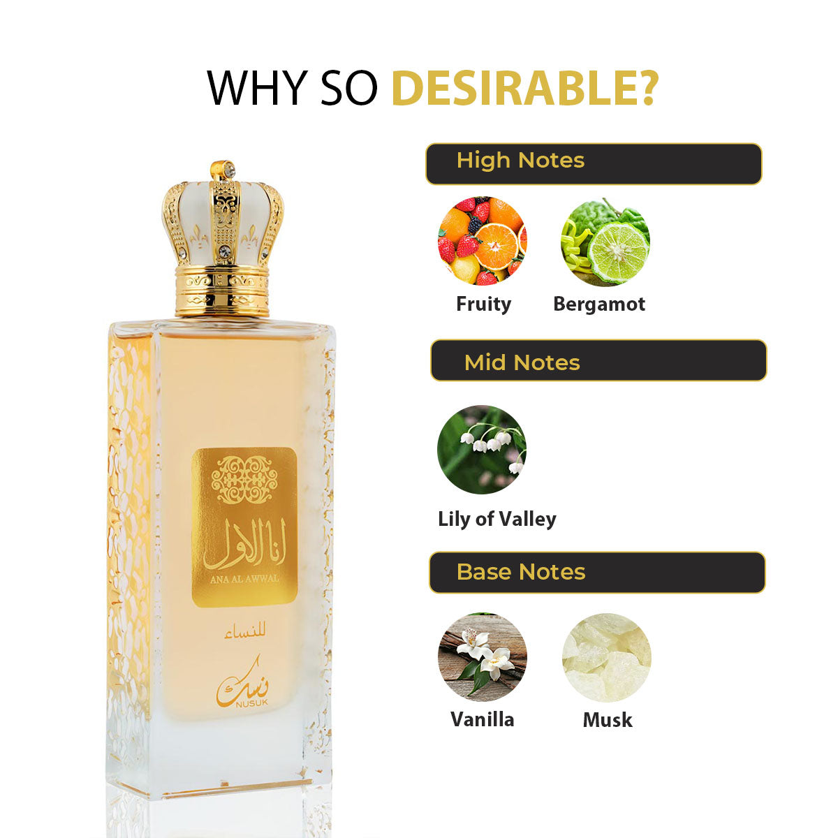 Ana Al Awwal Edp 100Ml Mujer Nusuk- Inspirado en Erba Pura Xerjoff
